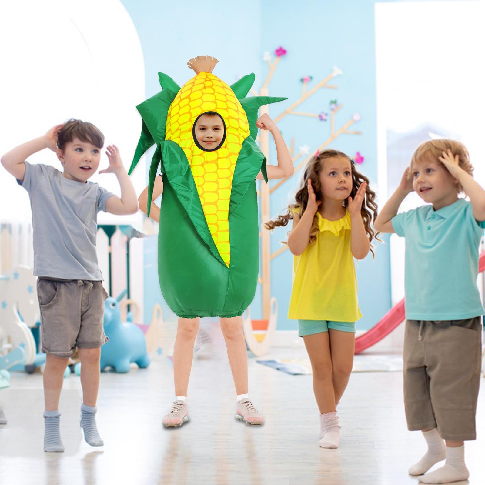 Spinosaurus Spinosaurus Thanksgiving Inflatable Corn Costume for Kids Inflatable Food Costumes Halloween Funny Costume Blow Up Costumes for Boys Girls