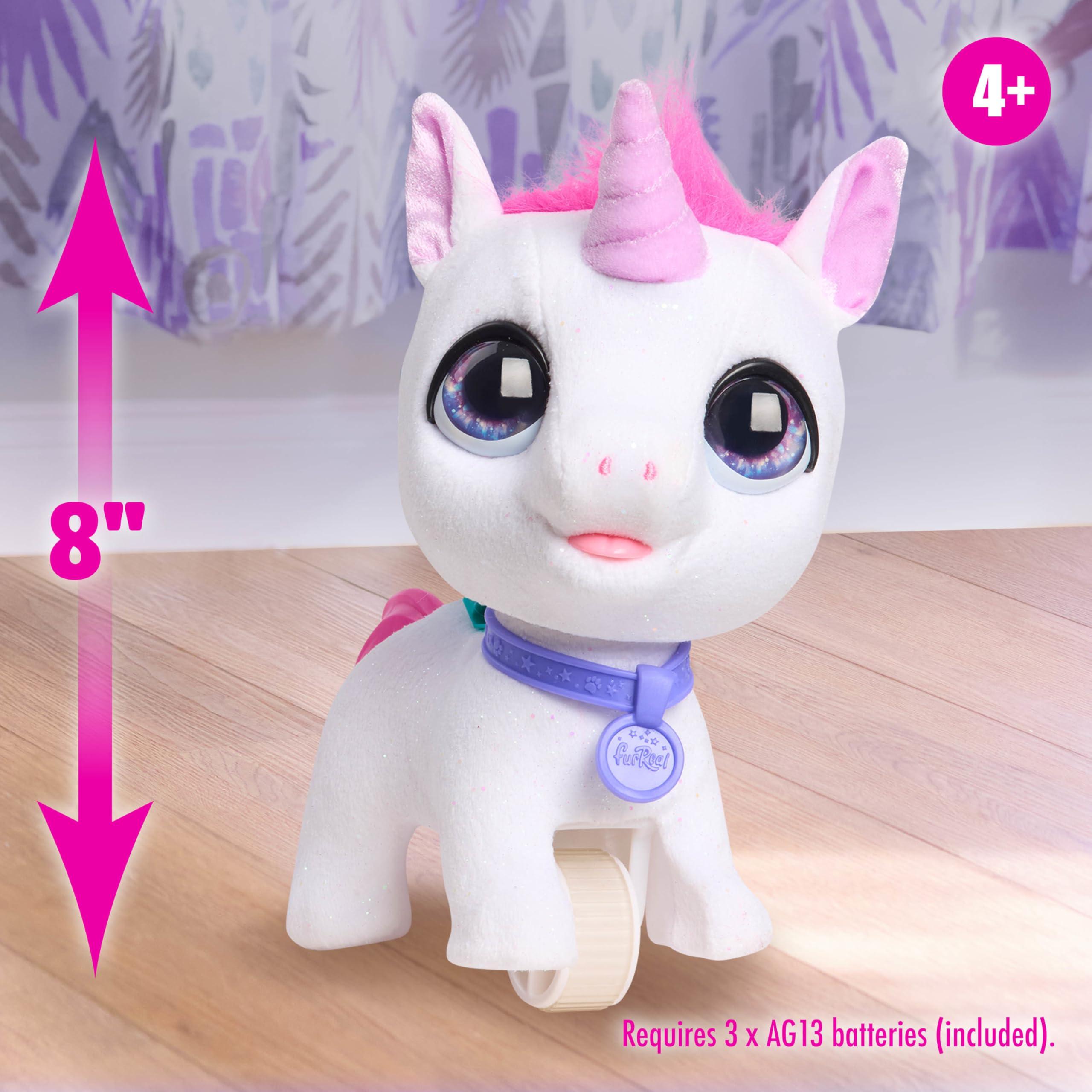 Just Play Just Play furReal Walk-a-Lots Unicorn Interactive Toy, Kids Toys for Ages 2 Up