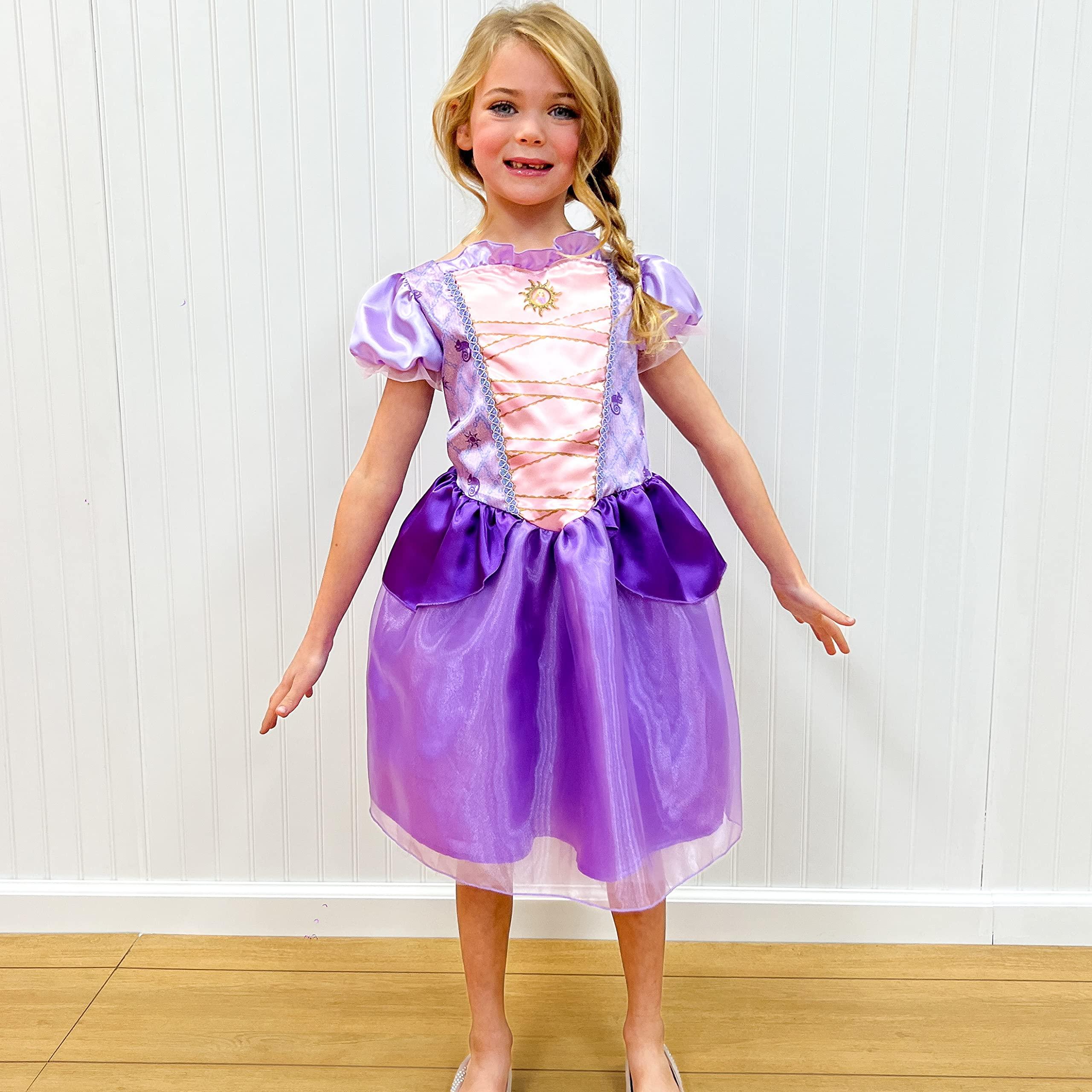 Disguise Recycled Blend Rapunzel Costume, Official Disney Tangled Costume, Kids Size (4-6x)