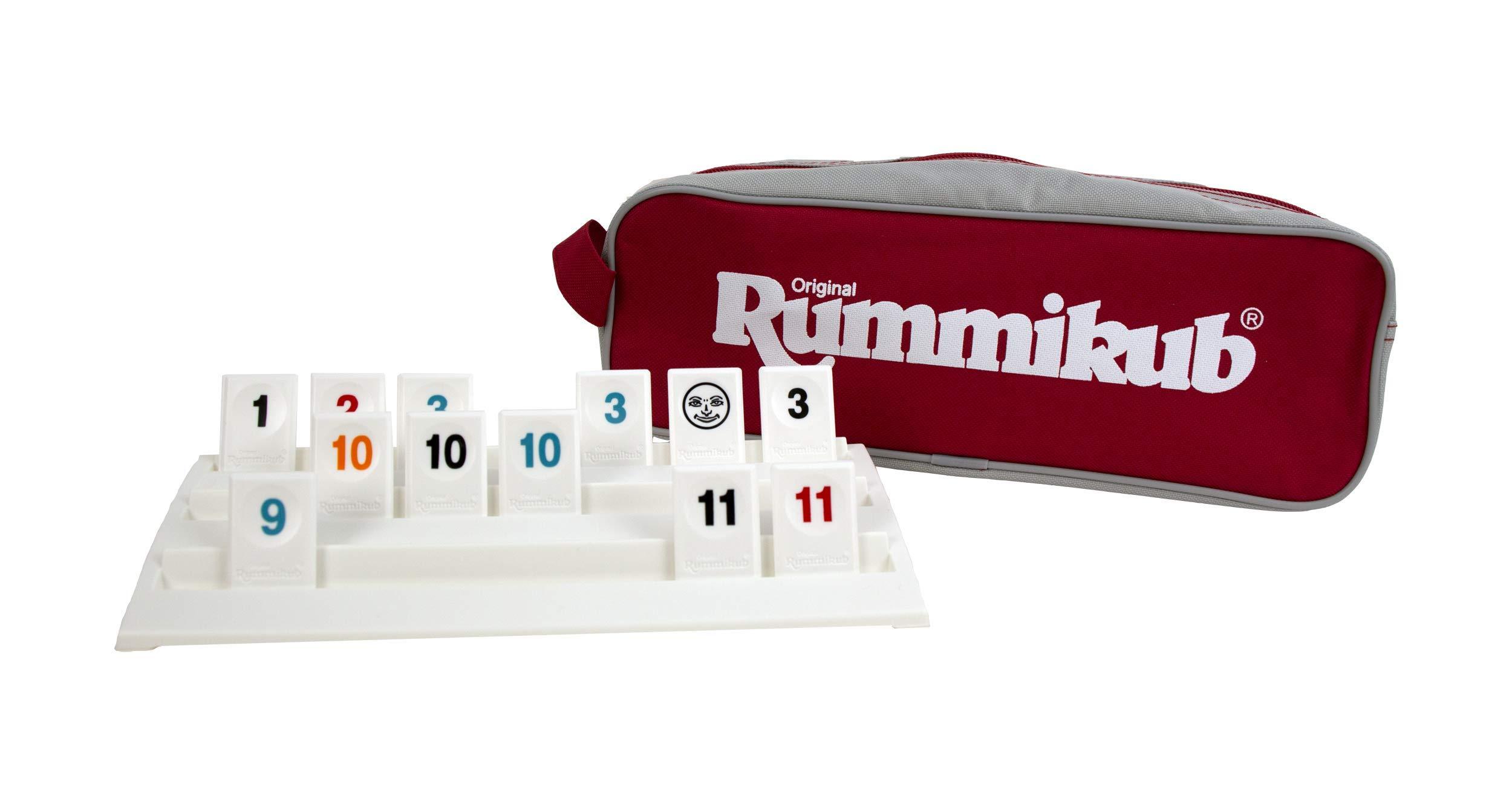 Pressman Rummikub - The Complete Original Game With Full-Size Racks and Tiles in a Durable Canvas Storage/Travel Case by Pressman - Amazon Exclusive