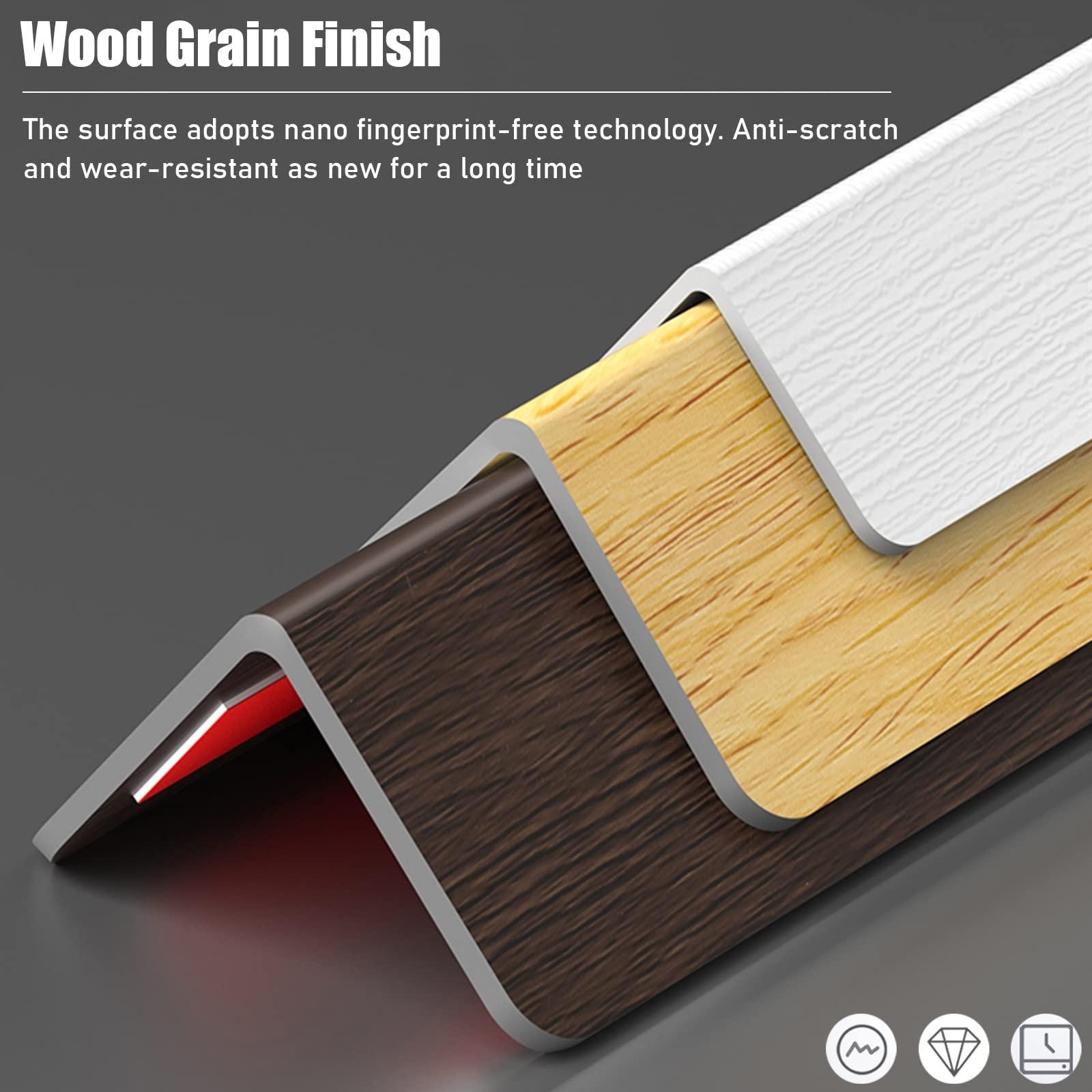 LXLZYXSF Wall Corner Guard Angle-Moulding Furniture Bumpers, Self Adhesive Corner Shield for Window Sill Door Frame Countertops, Edge Trim (Color : White, Size : 2.5cm W 110cm/43.3" L)