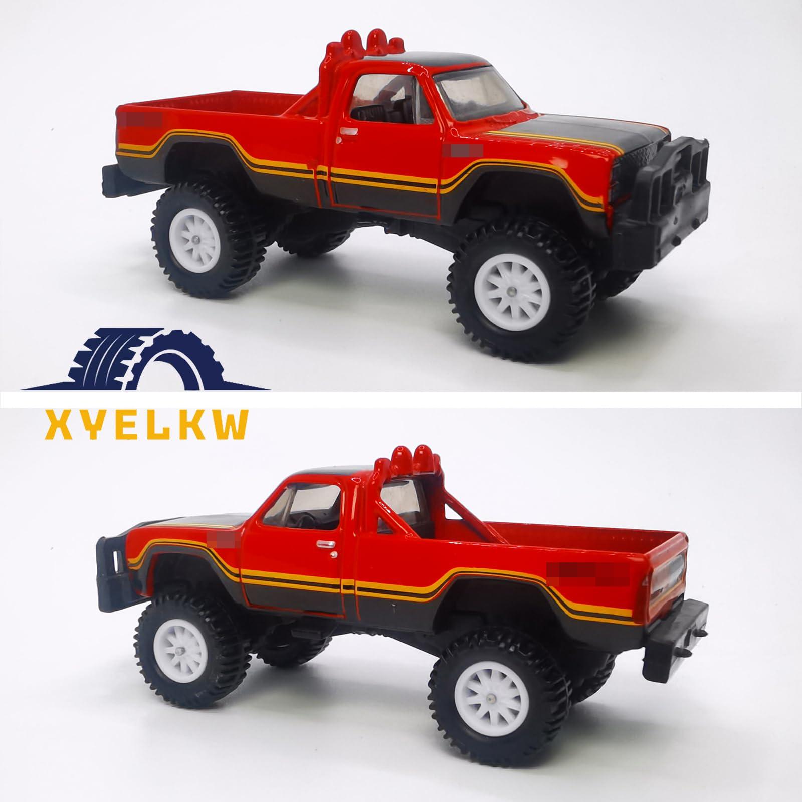 XYELKW 10 Set 1/64 Off Road Wheels, 1:64 Scale Wheels and Tires Set Large Trucks Off-Road Modified Tire with 5 Styles Rims(Tire Diameter 0.68in/17.2mm) (White)