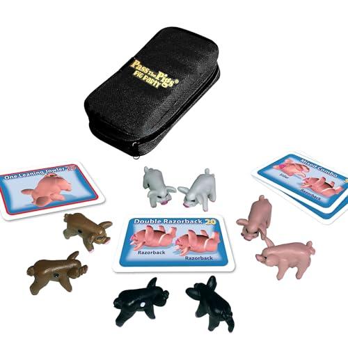 Winning Moves Games Pass The Pigs: Pig Party Edition by Winning Moves Games USA, Try Your Luck Using Pigs as Dice, Up to 4 Players Can Now All Play Pass The Pigs at The Same Time, Ages 7+ (1149)