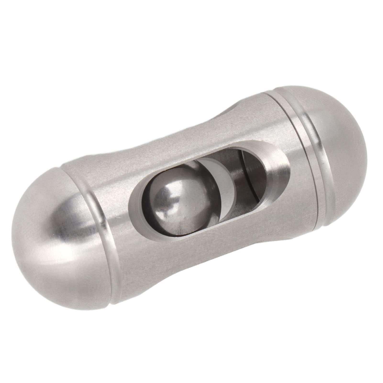 VGEBY ADHD Push Slider Toy, Capsule Shape Bead Push Slider Toy Portable Office Metal Anxiety Stress Relief Slider Sensory Toy Fidget Blocks Fidget Toys