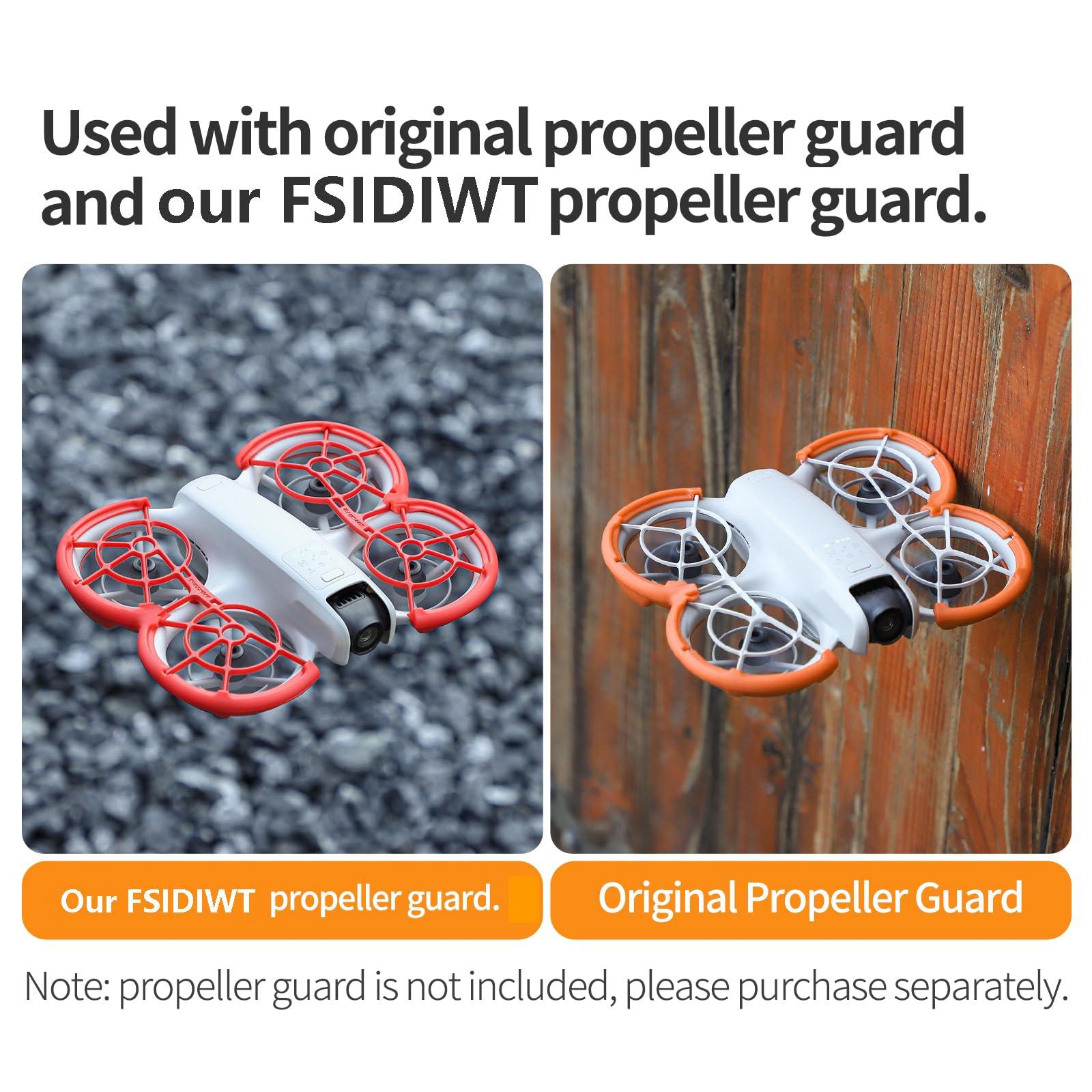 FSIDIWT FSIDIWT Propeller Guard Protector for DJI Neo, Anti-Collision Prop Bumper Protective Cover Ring Impact Protectors for DJI Neo Drone Accessories (Grey)