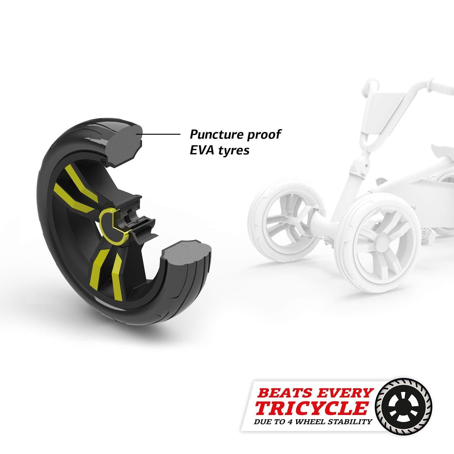 BERG BERG Pedal Kart Buzzy Nitro with Soundbox | Pedal Go Kart, Kids Ride On Toys | Pedal Cars for Kids 2-5 | Outdoor Toys Go Cart for Boys & Girls | Safe 4-Wheel Stability, EVA Tires