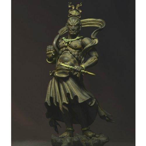 Kaiyodo Revoltech Takeya 017 Kongo-Rikishi(Sanskrit:vajradhara) Ungyo(close-mouthed Form) Wooden Type