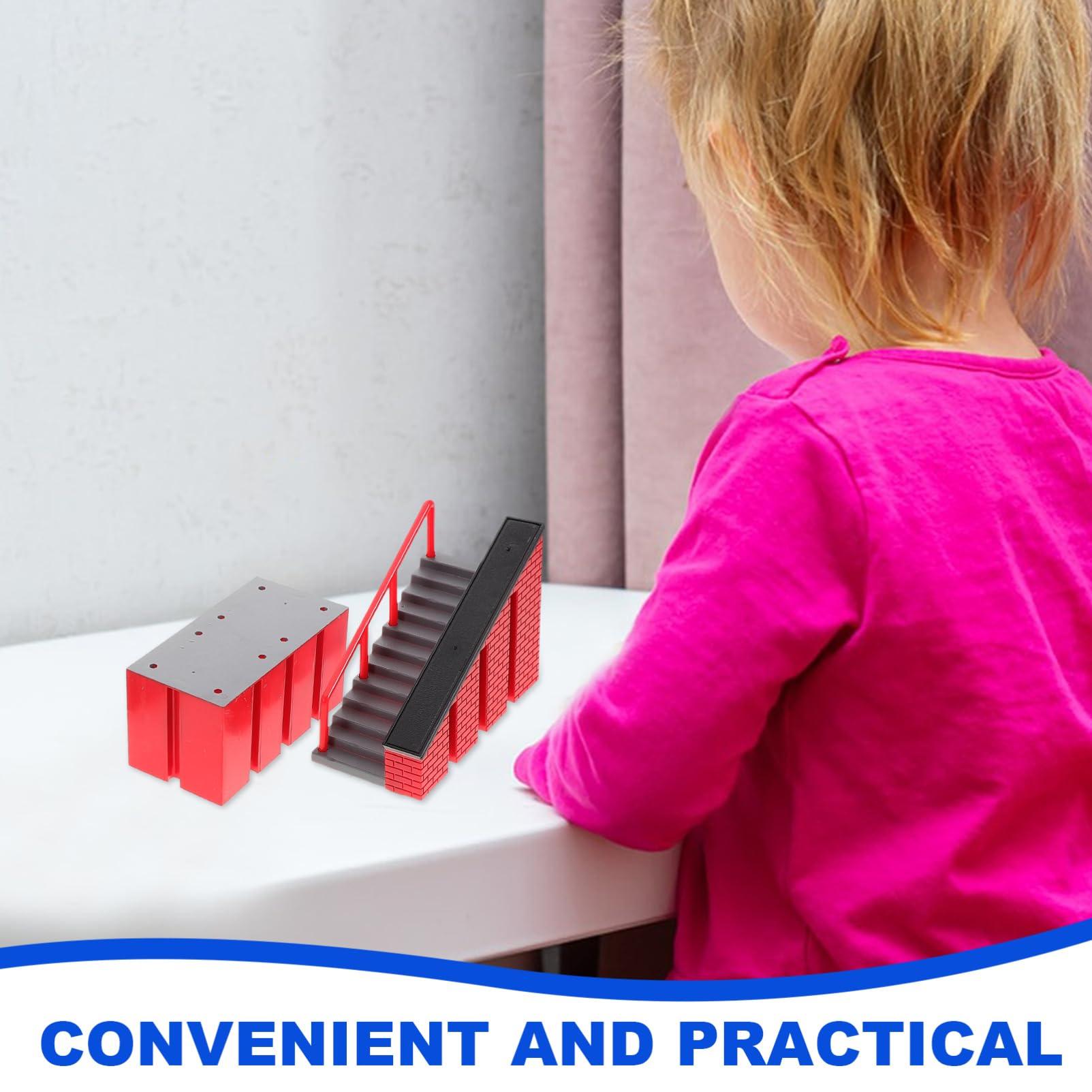 ibasenice ibasenice Finger Skateboard Park Ramp, Finer Skateboard Ramps Toys Finger Skate Park Toy with Ramps Replacement for Adults Kids A