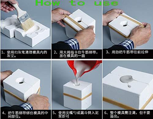 WellieSTR WellieSTR 1 Set Mini 3D Plaster Molds Ceramic Teapot Mold DIY Craft Art Mold (Stlye A: 8x5.5cm, not inlclude The mud)