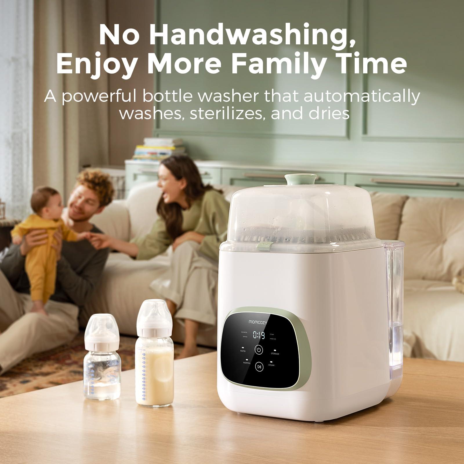 Momcozy Momcozy KleanPal Pro Baby Bottle Washer, Sterilizer & Dryer - All-in-One Cleaning Machine for Bottles, Pump Parts & Baby Essentials - Time-Saving & Effortless Care
