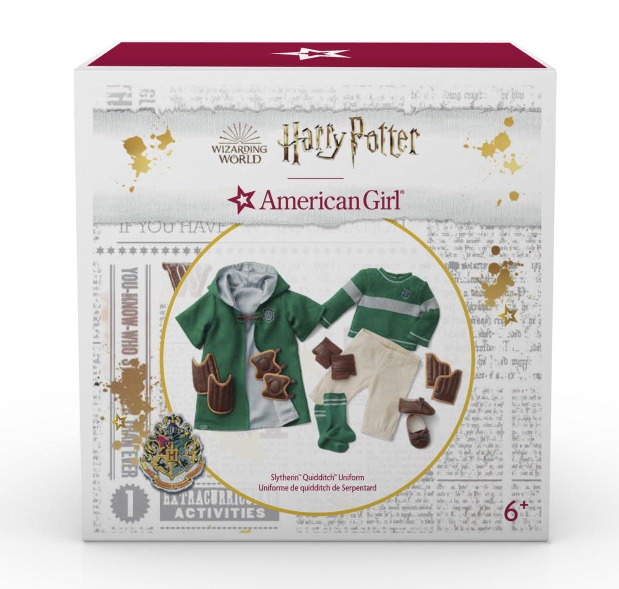 American Girl American Girl Harry Potter 18-inch Doll Slytherin Quidditch Uniform Outfit with Robe Featuring House Crest, For Ages 6+