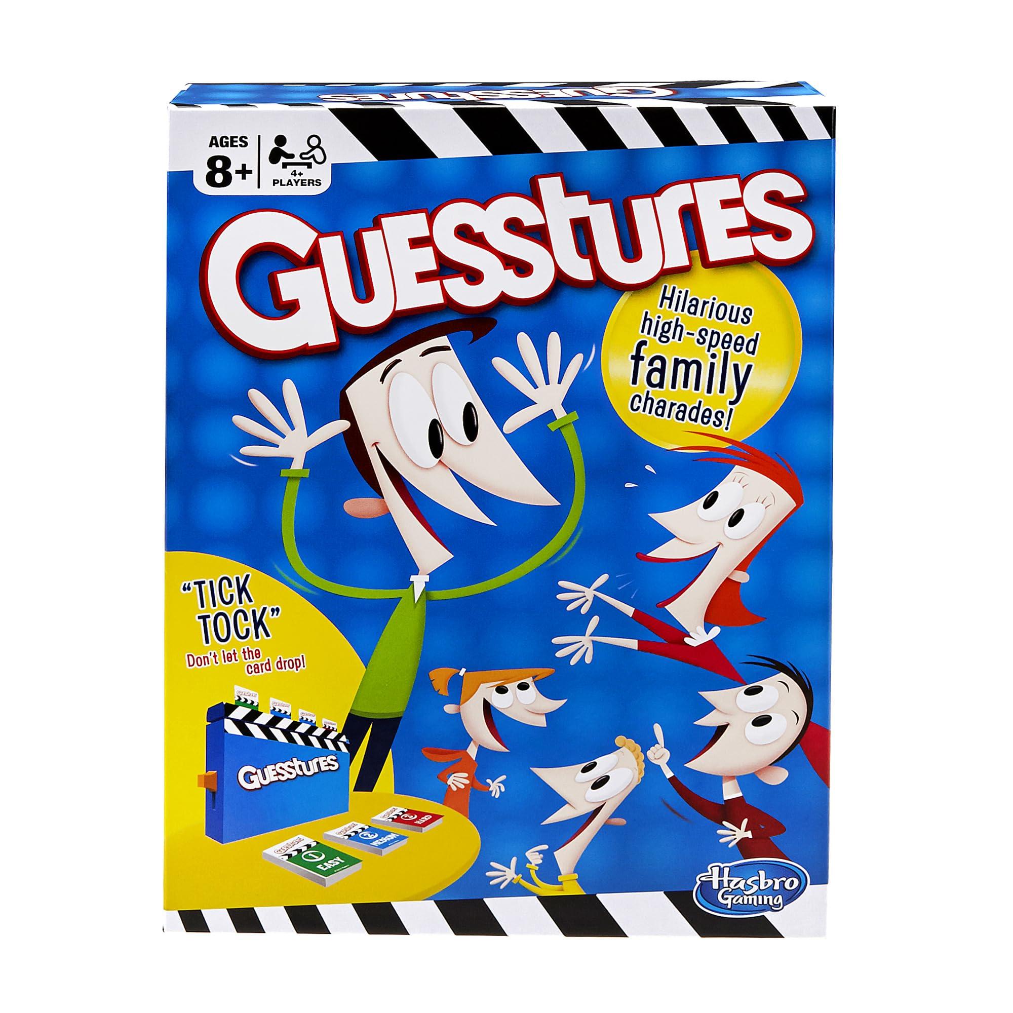 Hasbro Gaming Hasbro Gaming Guesstures Game, Charades Game for 4 or More Players, Family Party Game for Ages 8 and Up