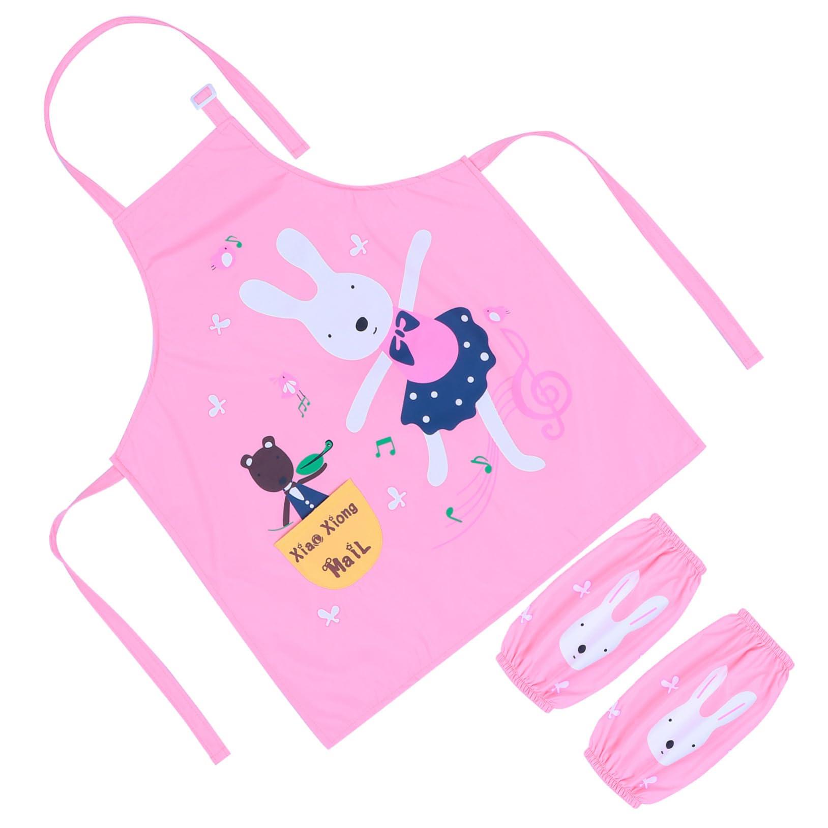 Hemoton Hemoton 1 Set Apron Aprons for Cleaning Apron Arm Sleeves for Chef Apron Art Smock Aprons Painting Smock Mirror Painting Apron Polyester