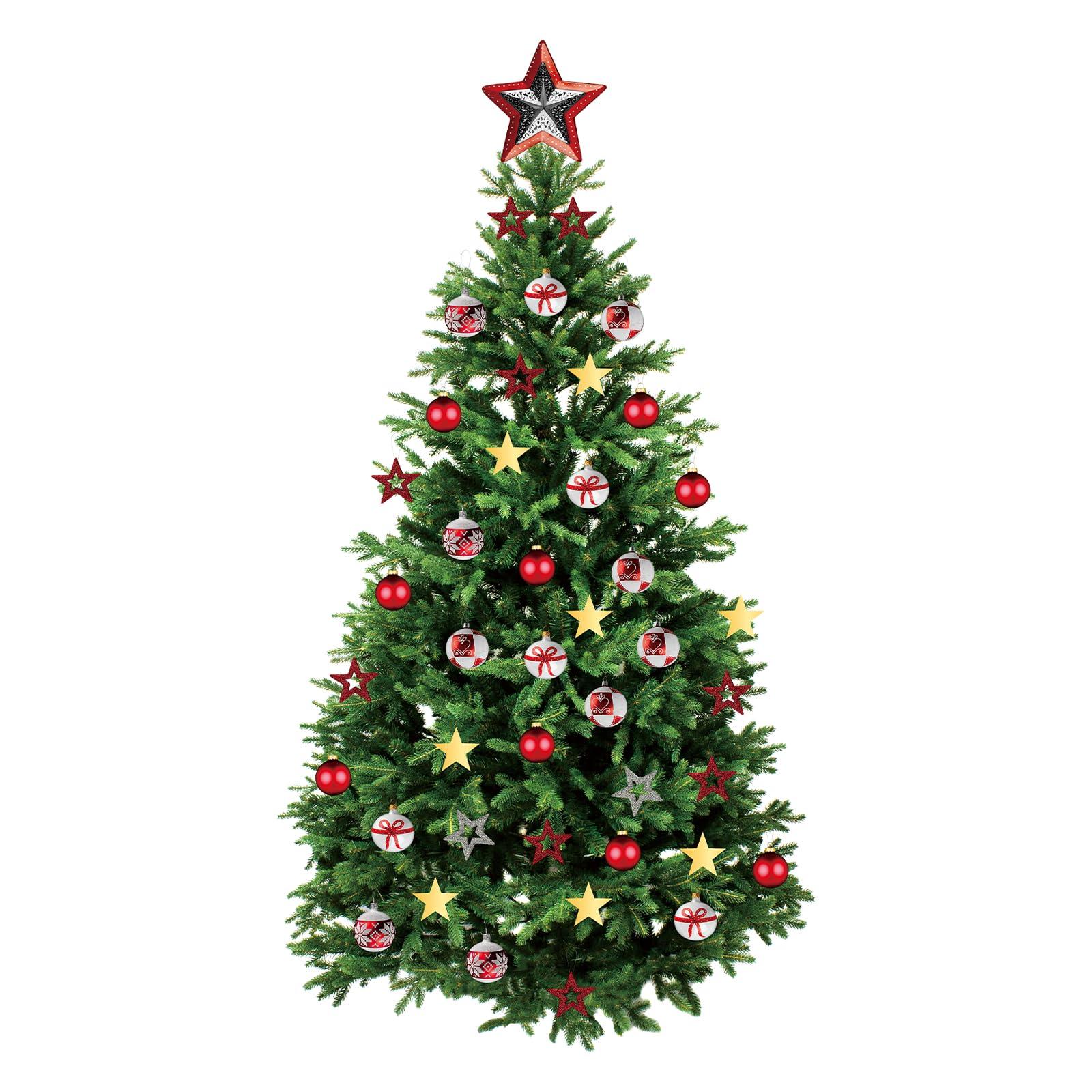 Kasubeso Kasubeso 66 x 33 inch Large Christmas Tree Wall Decal, Pine Tree Wall Decor, Christmas Tree Wall Stickers for Bedroom Office Living Room Home Decoration