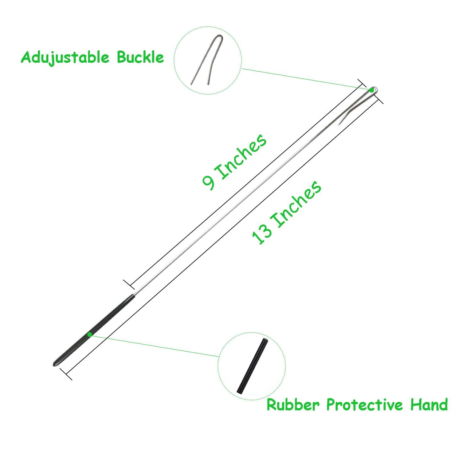 Lacroky Lacroky Kermit Frog Puppet with Puppets Control Rod & 50 Pcs Kermit The Frog Puppet Stickers, Hand Kermit Puppet Soft Stuffed Plush Toy for Boys & Girls - 24 Inches