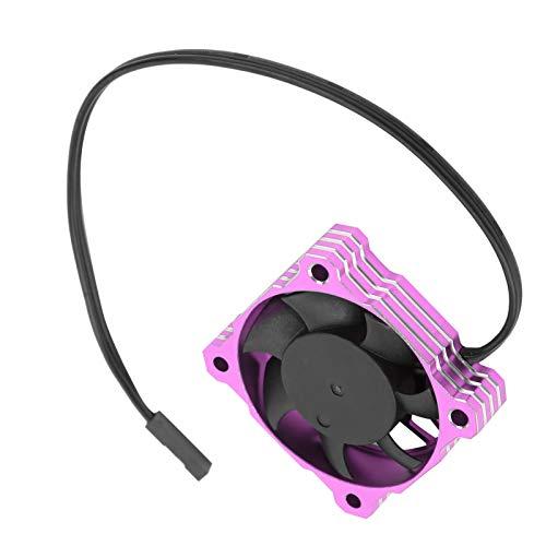 Gavigain Gavigain RC Cooling Fan, 40mm Motor Cooling Fan for RC Cars 16000RPM Brushless ESC Alluminum Motor Cooling Fan High Speed RC Cooling Fan for RC Vehicles (Purple)