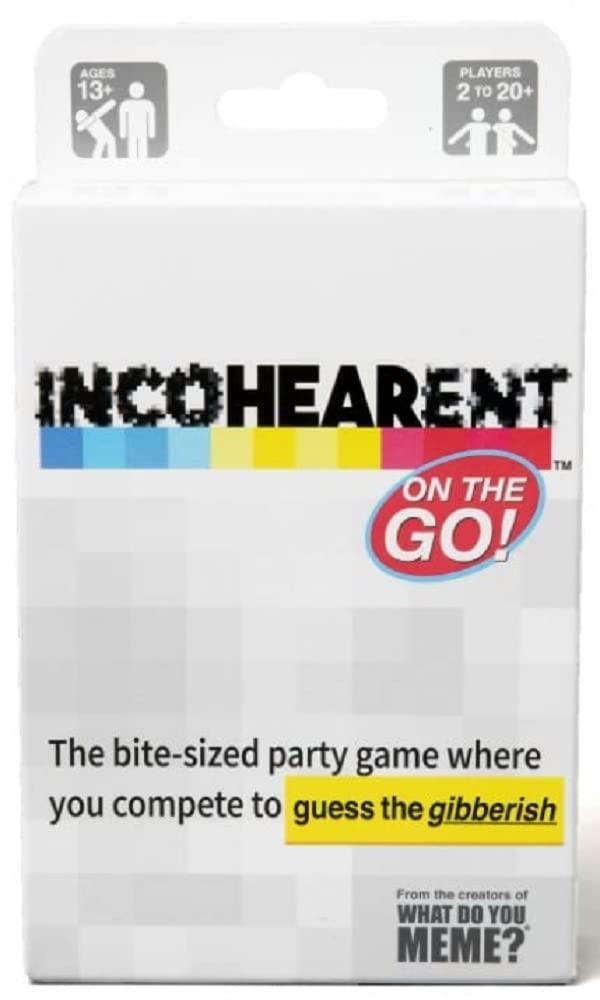WHAT DO YOU MEME? Incohearent Travel Party Game