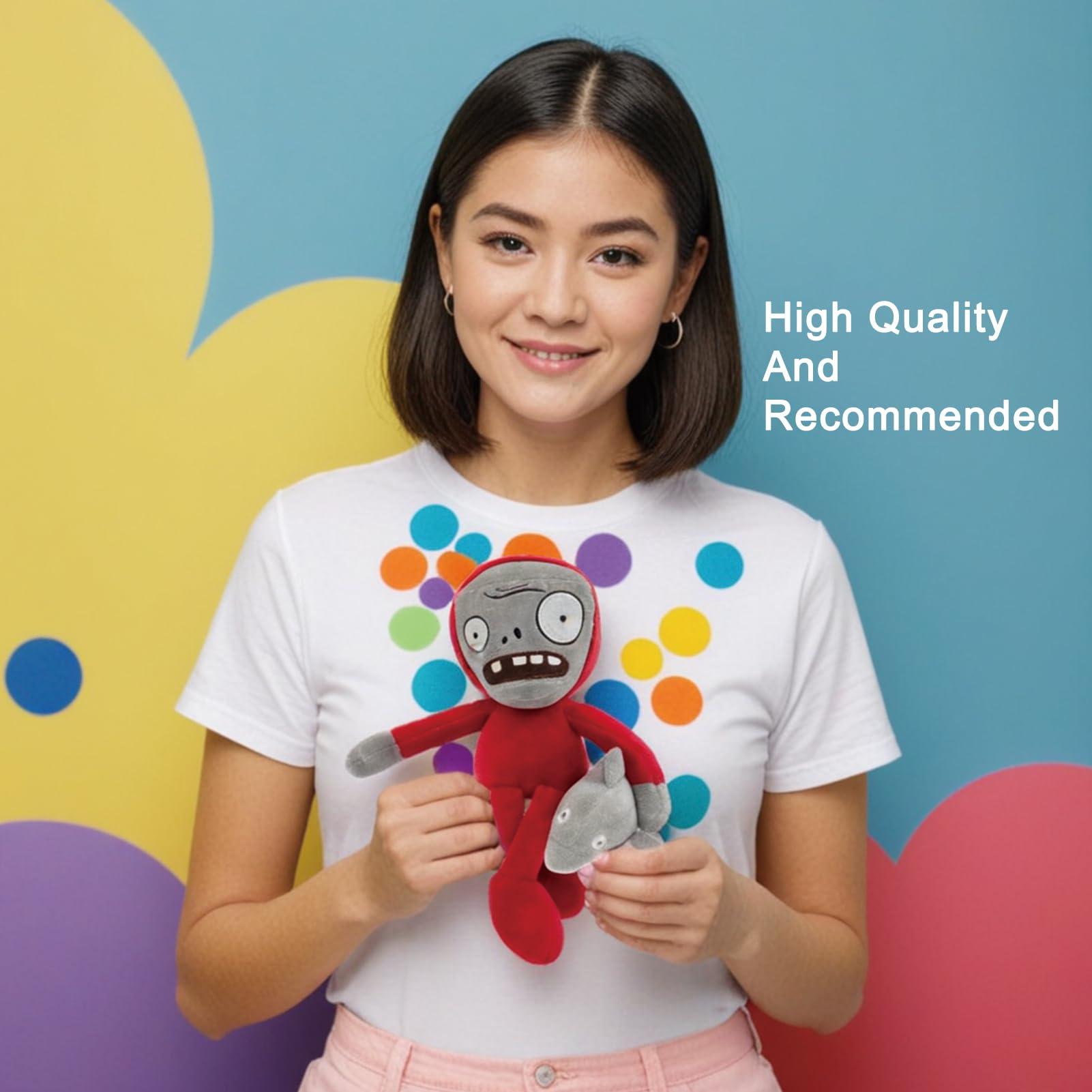 Dyharnsty Dyharnsty 3Pcs Plants vs Zombies Plush Toys Zombie Sets,Brown Zombies Soft Figure Doll Plants vs Zombies Toys PVZ Plush for Birthday,Party,Halloween & Christmas