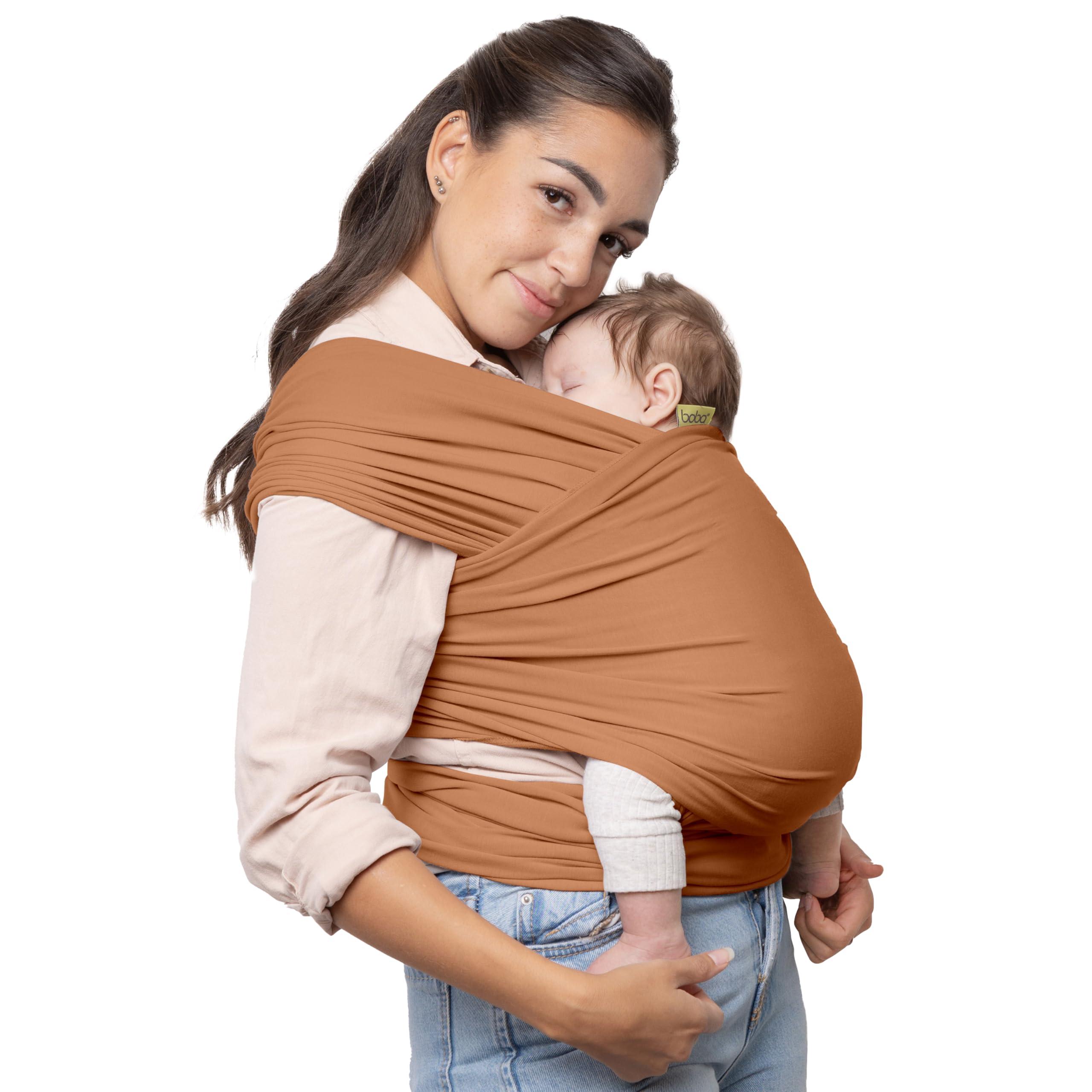 Boba Boba Baby Wrap Carrier Original Baby Sling Carrier for Newborns (735 lbs), Soft, Secure, Hands-Free & Ergonomic, Ideal for Comfortable Bonding, New Parents (Organic Fox)