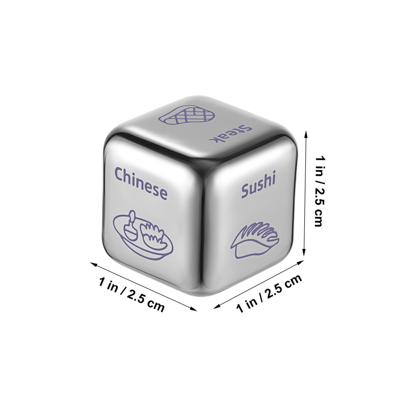 Abaodam Abaodam Food Decides The Dice Steel Food Decider Fast Food Decision Choice Decision Making Dinner Decider Movie Decider Dinner Decision Meal Decider Meal Decision Christmas Metal