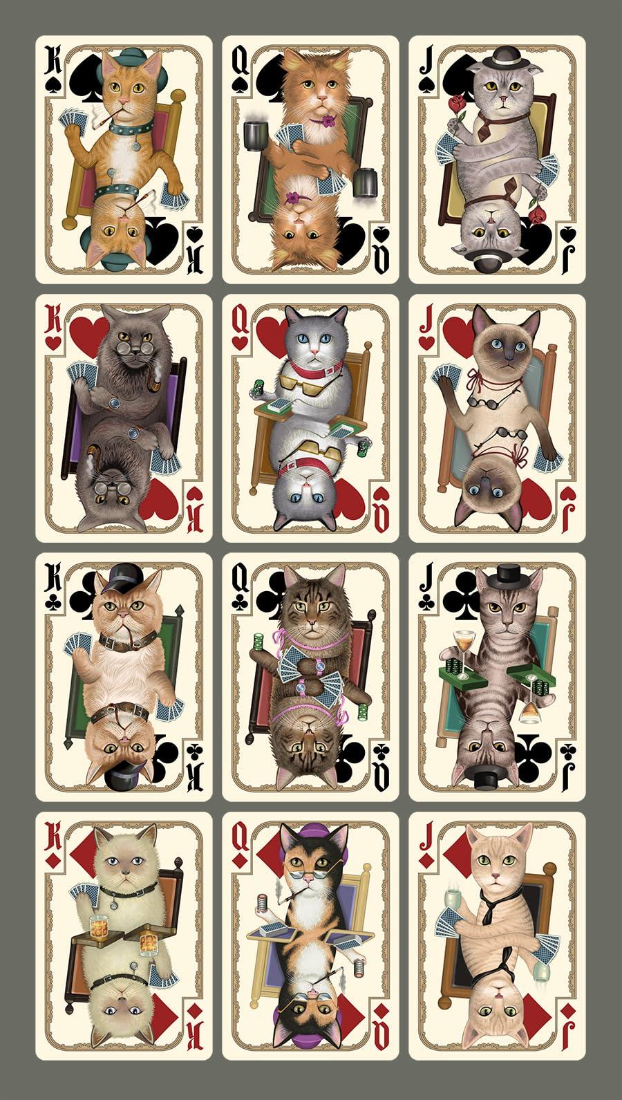 Generic Bicycle Poker Cats Playing Cards (1000 Deck Club)