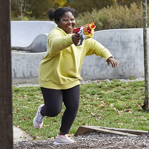 NERF NERF Mega CycloneShock Toy Blaster, Hotrod Color Style, 6-Dart Drum, 6 AccuStrike Mega Darts, Easy Priming (Amazon Exclusive)