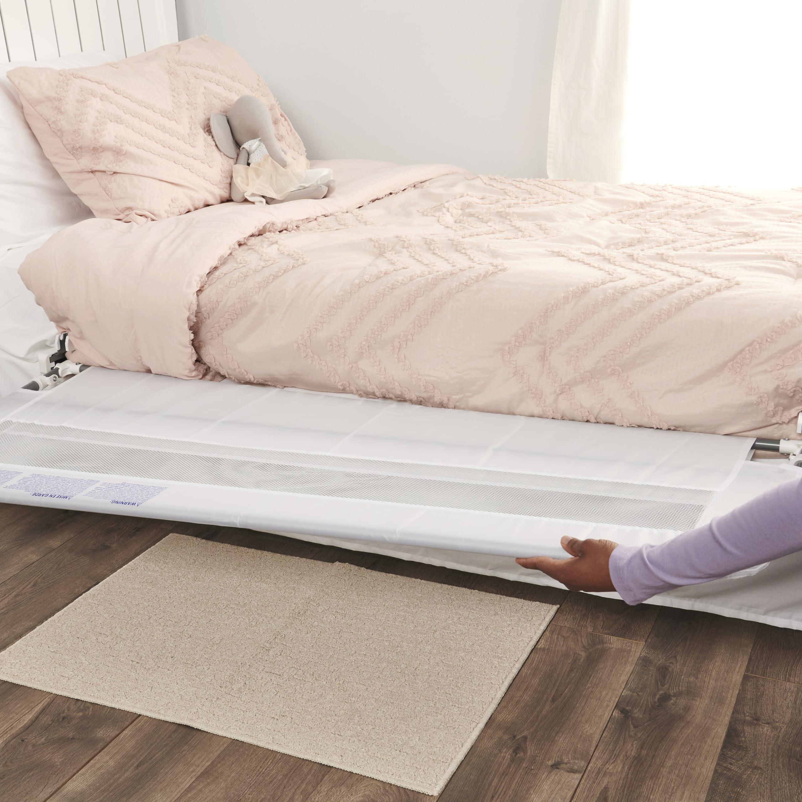 Regalo Regalo Hideaway 54-Inch Extra Long Bed Rail Guard, with Reinforced Anchor Safety System