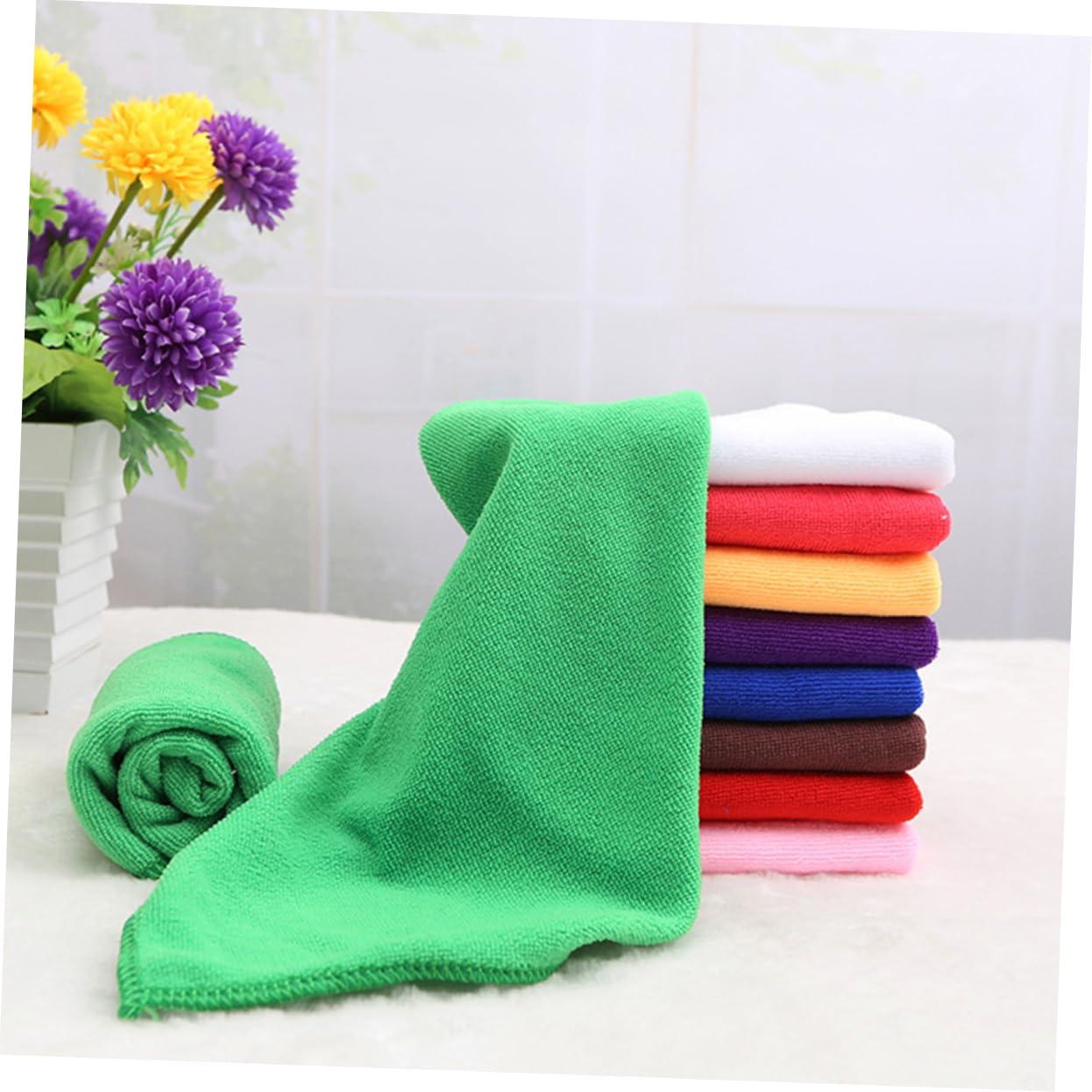 Beatifufu Beatifufu 16pcs Car Microfiber Cleaning Cloth Baby Washcloth Towel Small Handkerchief Car Cleaning Cloth Baby Towls Microfiber Duster Cloth Microfiber Washcloth Scarf Travel