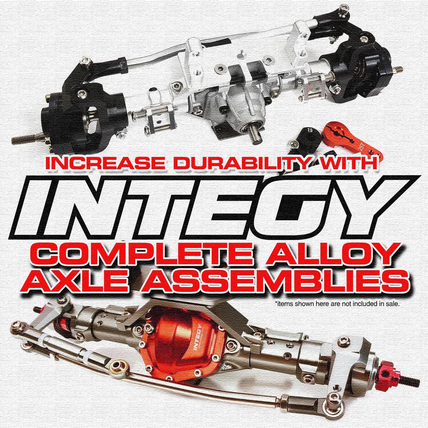Integy Integy RC Upgrades for Axial, Realistic Front Bumper w/LED & Power Winch for Axial SCX10 III Scale Crawler