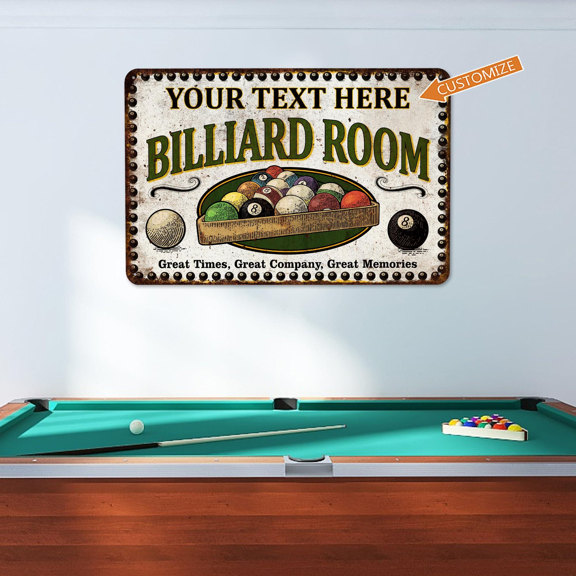 Chico Creek Signs Personalized Billiards Room Sign Billiard Room Dcor Game Room Sign Game Room Dcor Basement Dcor Family Room Dcor Game Room Decoration Cool Room Dcor 108122002057