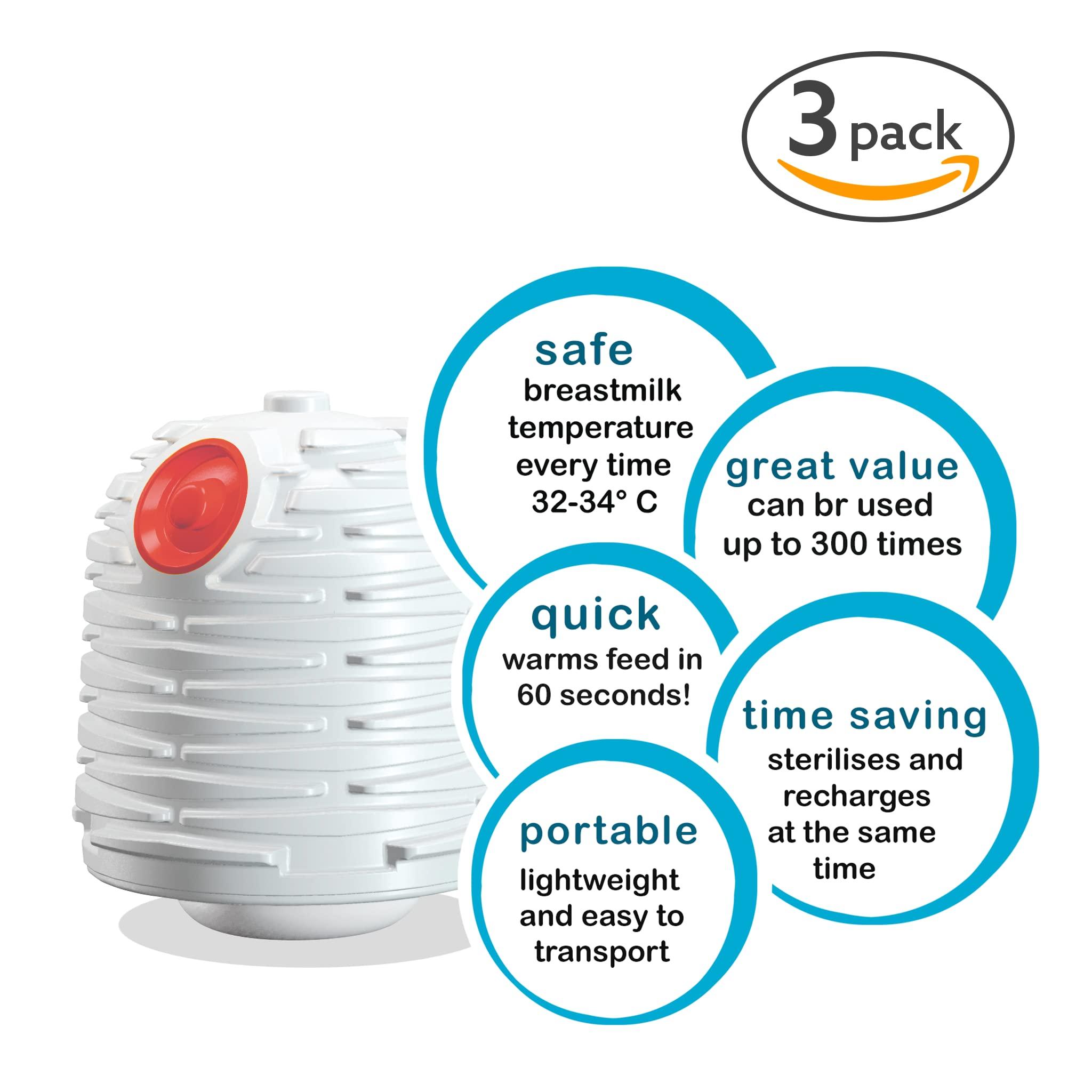 Yoomi Yoomi 3S Baby Bottle Reusable Warming Cones Fastest and Safest Method to Warm Babies Milk - Convenient On-The-Go Solution and Perfect for Night Feeding