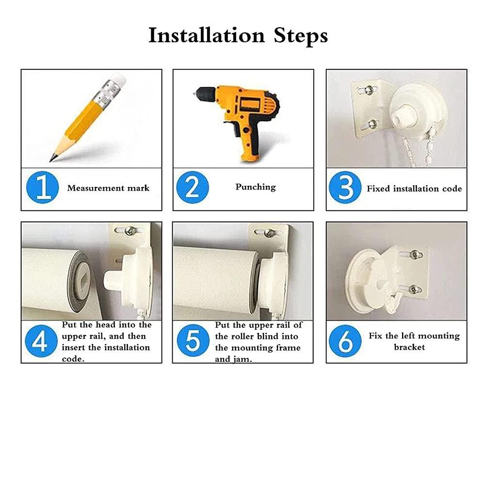FUFU FUFU Exterior Clear Roller Up Shade with Fittings, 100% Waterproof Clear Roll Blinds for Outdoor Patio Gazebo Balcony Kitchen - 50cm/60cm/80cm/100cm/120cm/140cm/150cm/160cm Wide