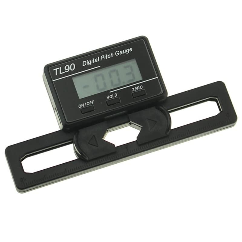 Delmitan Replacement Part For TL90 3.1 X 1.6cm LCD Digital Pitch Gauge For ST250-800 Flybarless Helicopter Black (2 X CR2032)