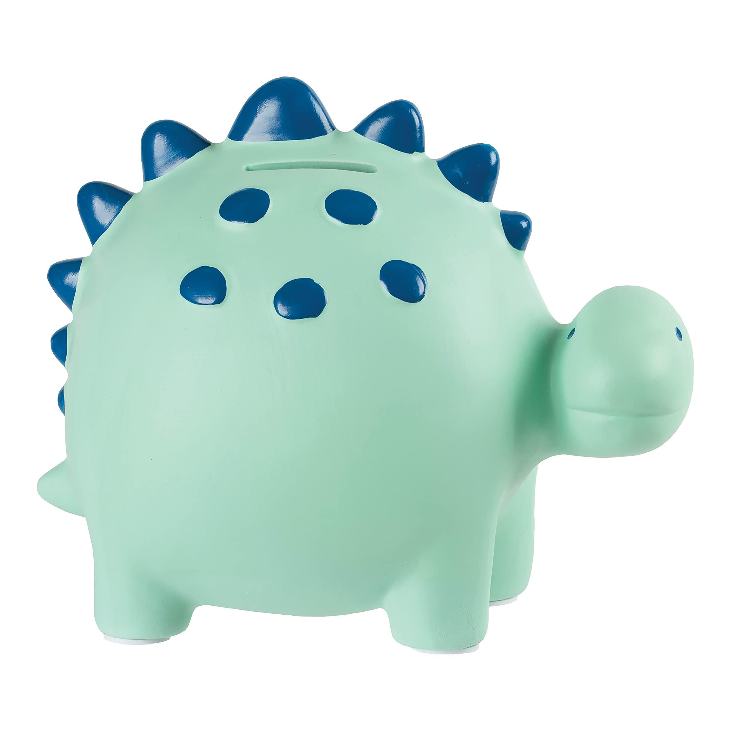 C.R. Gibson Carter\'s BB1-23289B Dinosaur Ceramic Piggy Bank for Kids, 8\'\' W x 7.5\'\' H