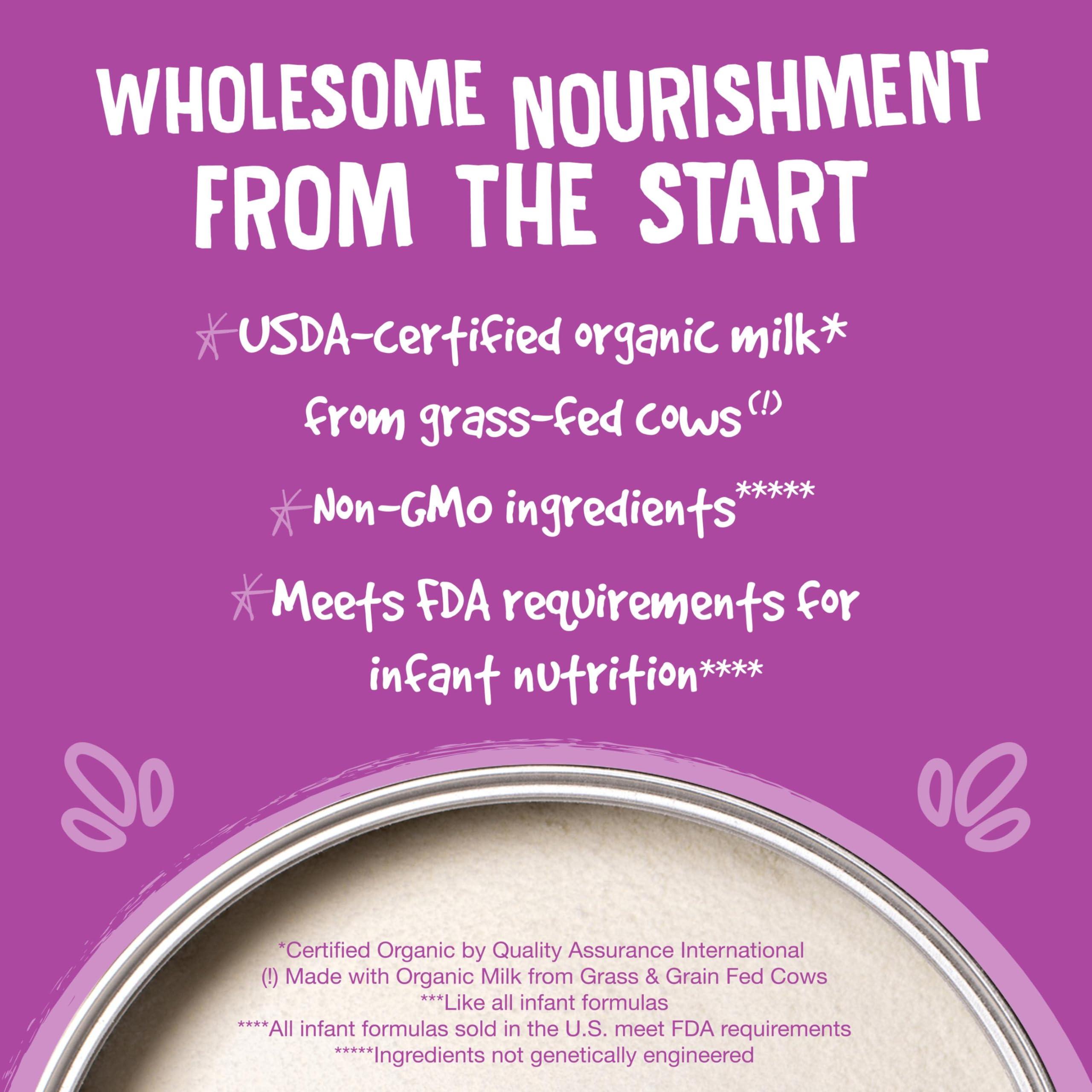 Earth's Best Earth's Best Organic Low Lactose Sensitivity Infant Formula with Iron, Milk-Based Powder, 32oz.