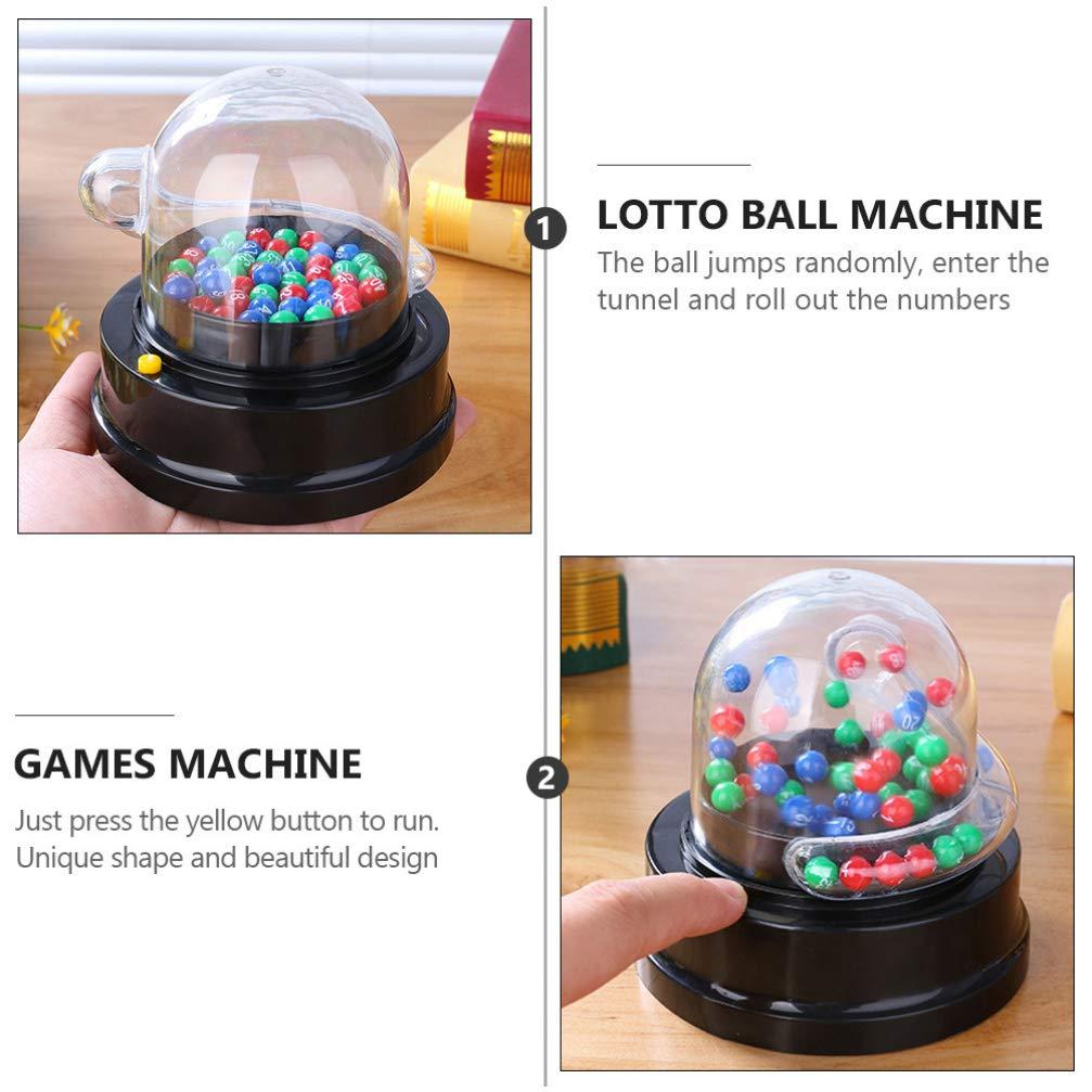 NUOBESTY NUOBESTY 2 Set Bingo Lotto Game Electric Machine Electric Shake Lucky Ball Table Top Toys