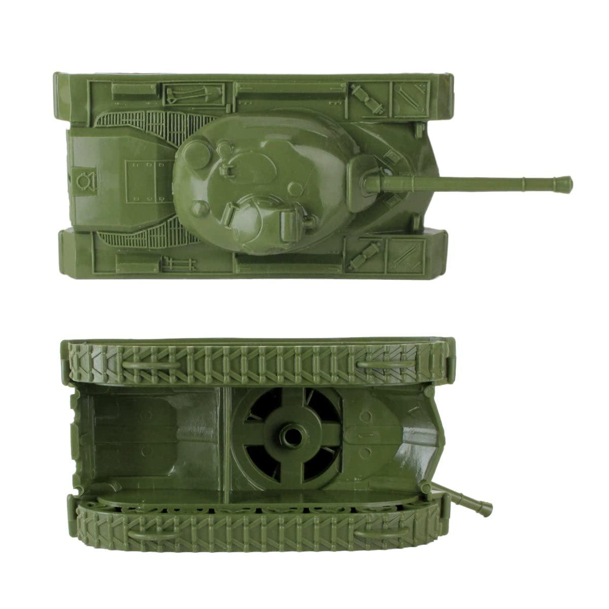 Tim Mee Toy TimMee Toy Tanks for Plastic Army Men - OD Green WW2 3pc - Made in USA