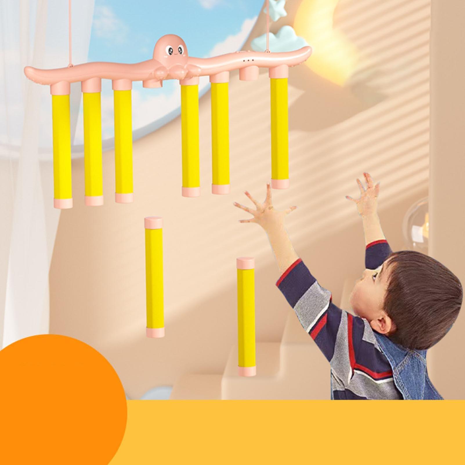 Generic Reflex Challenge Game, Drop Sticks Game, Reaction Training Toy, Hand Eye Coordination Training Catching Sticks Game, Game Stick Reflex Training, 3 Speed Adjustable Control, USB Rechargeable (Color D)