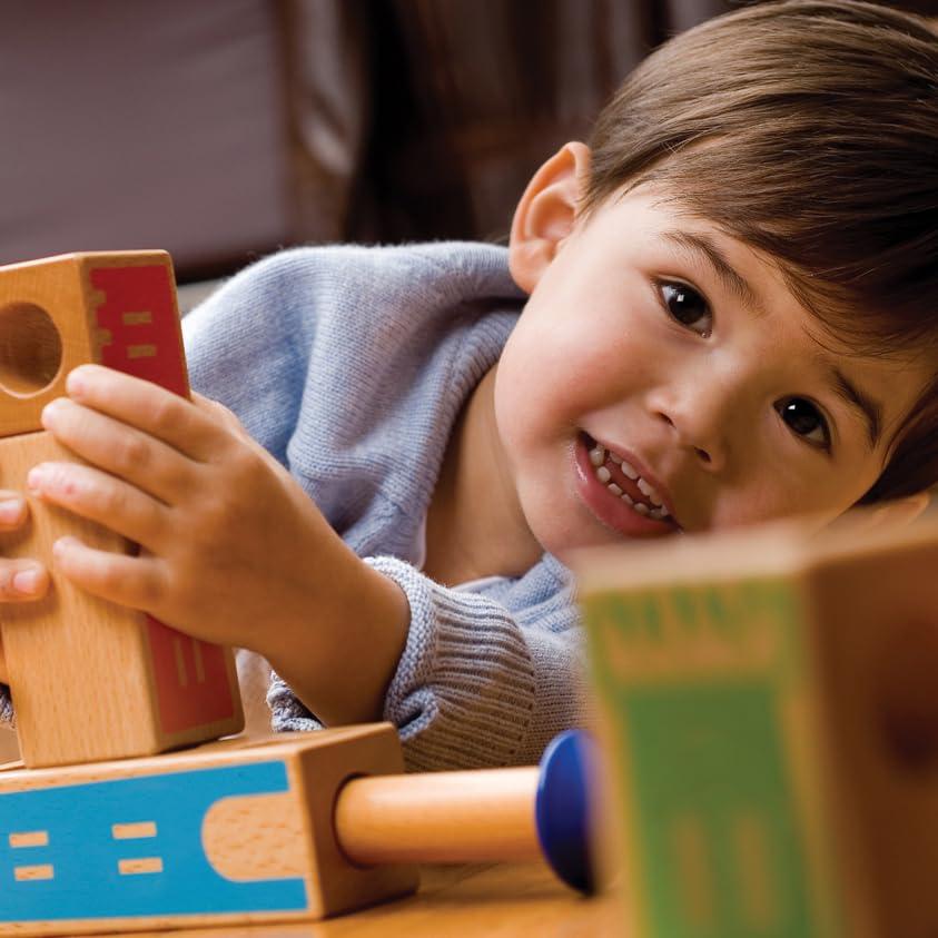 SmartGames SmartGames Castle Logix Wooden Cognitive Skill-Building Puzzle Game featuring 48 Playful Challenges for Ages 3+