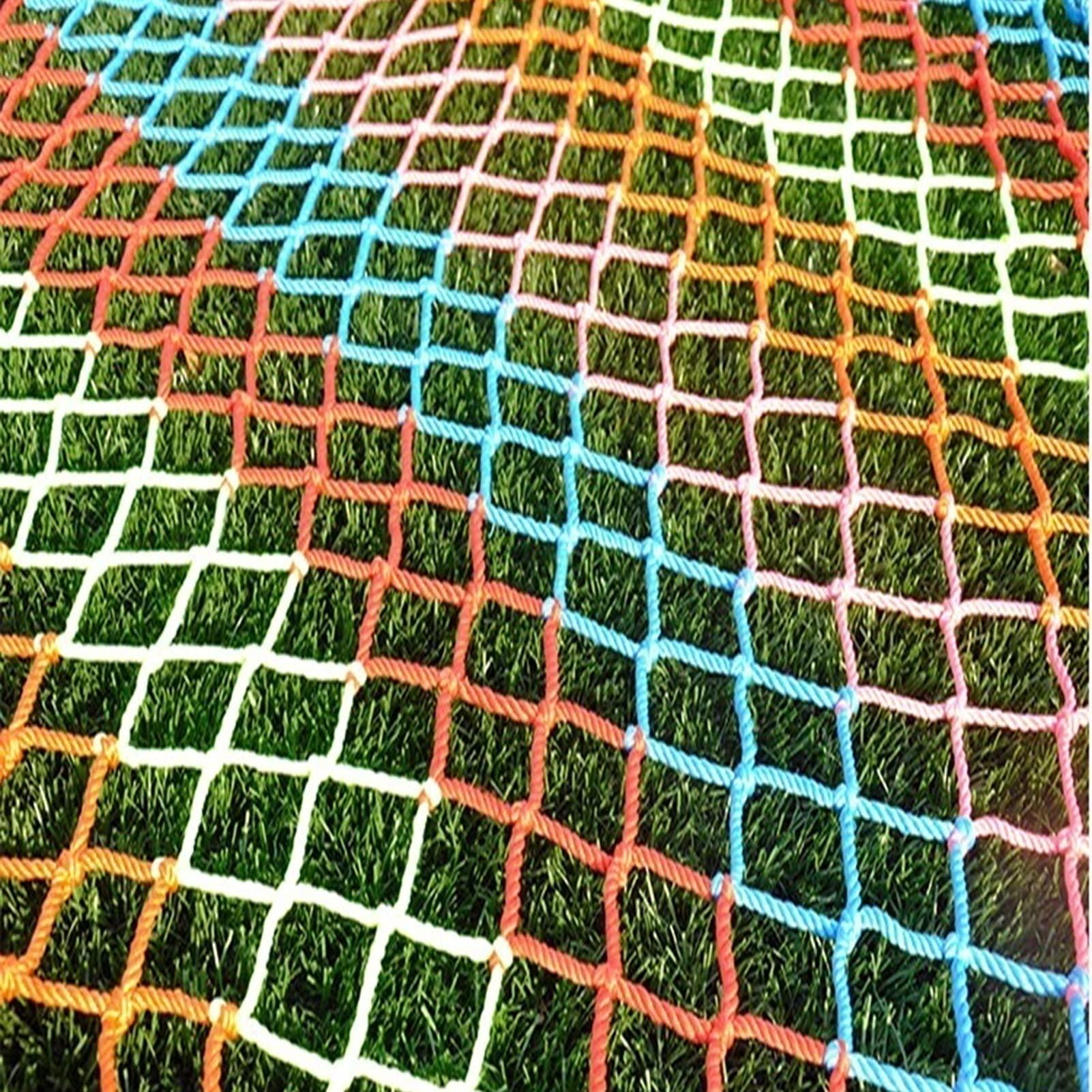 AWSAD AWSAD Nylon Rope Net Safty Net Balcony Railing Stairs Fence Against Falling Child Safety Netting Greenhouse Protection Net Color : 10mm Rope, Size : 110m(333ft)