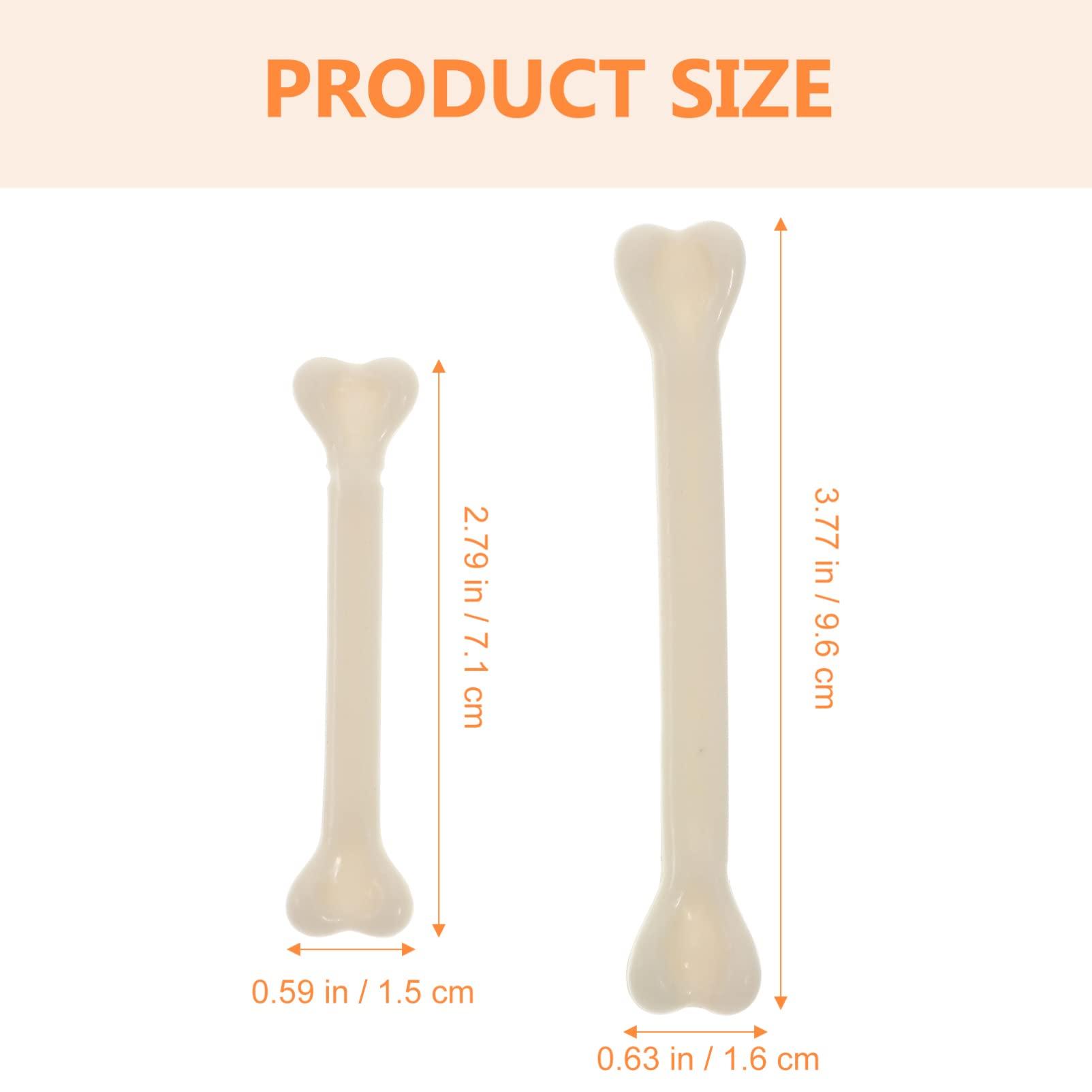 Gadpiparty Gadpiparty 48pcs Halloween Bones Decor White Plastic Bone Halloween Props Mini Skeleton Fake Bones Plastic Skeleton Bones Plastic Bones for Halloween Party Fake Plastic Bones Toy Artificial