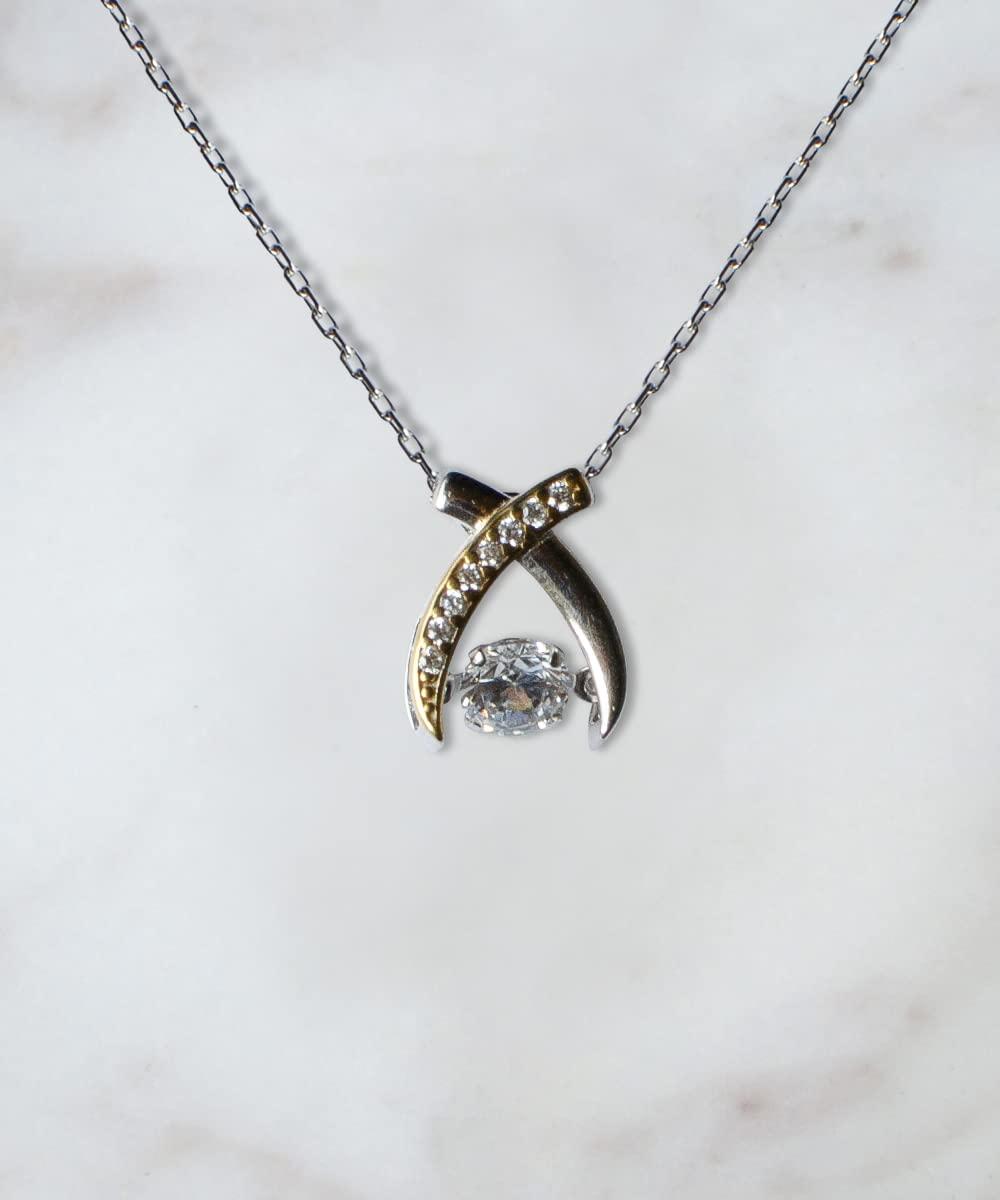 Gearbubble Wishbone Dancing Necklace - My Best Friend - My Human Diary and Other Half Wishbone Dancing Necklace Gift