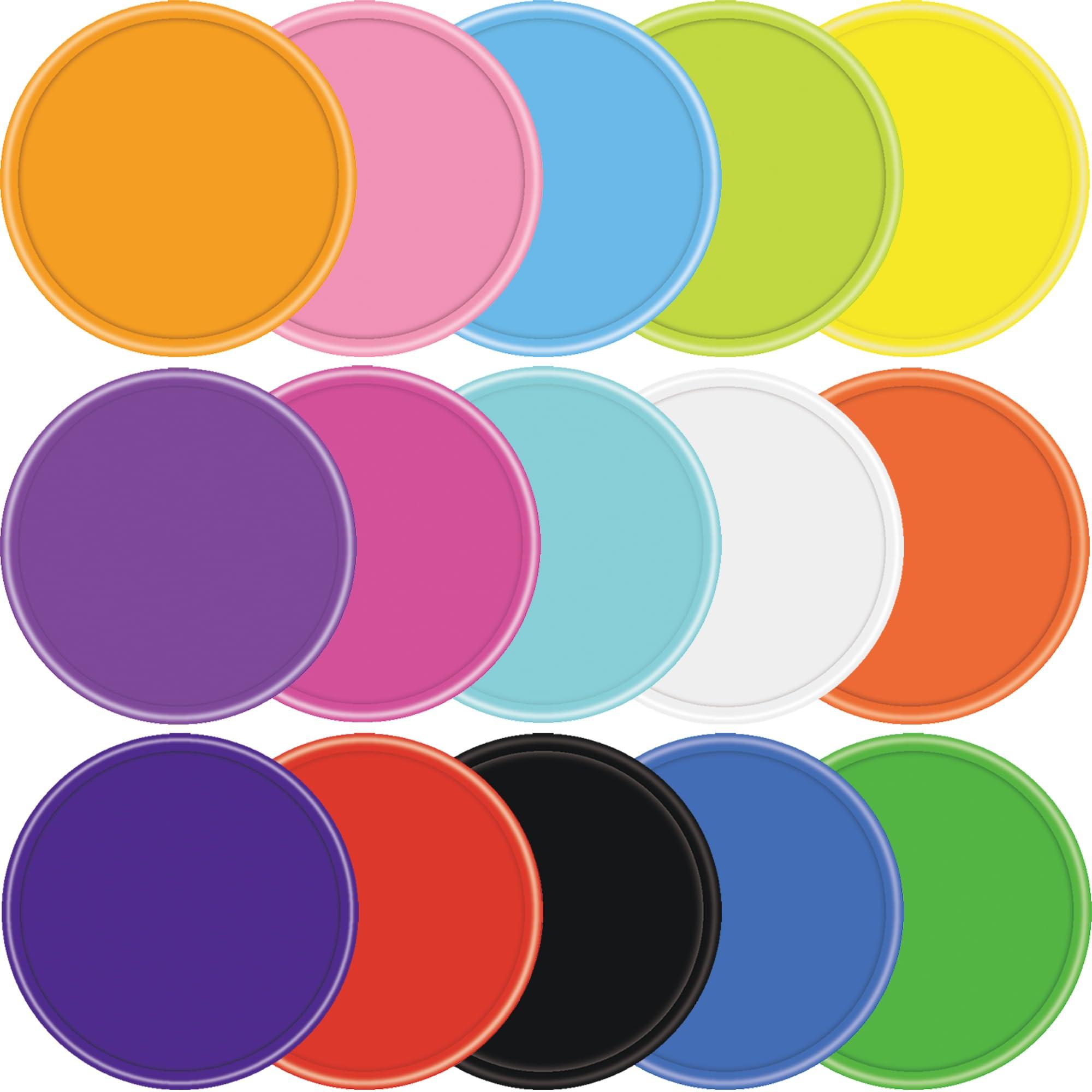 ULEJU ZC ULEJU ZC 500 Pcs Custom Plastic Chips Personalized Logo and Text Put Image or Design on a chip,15 Colors (Yellow)