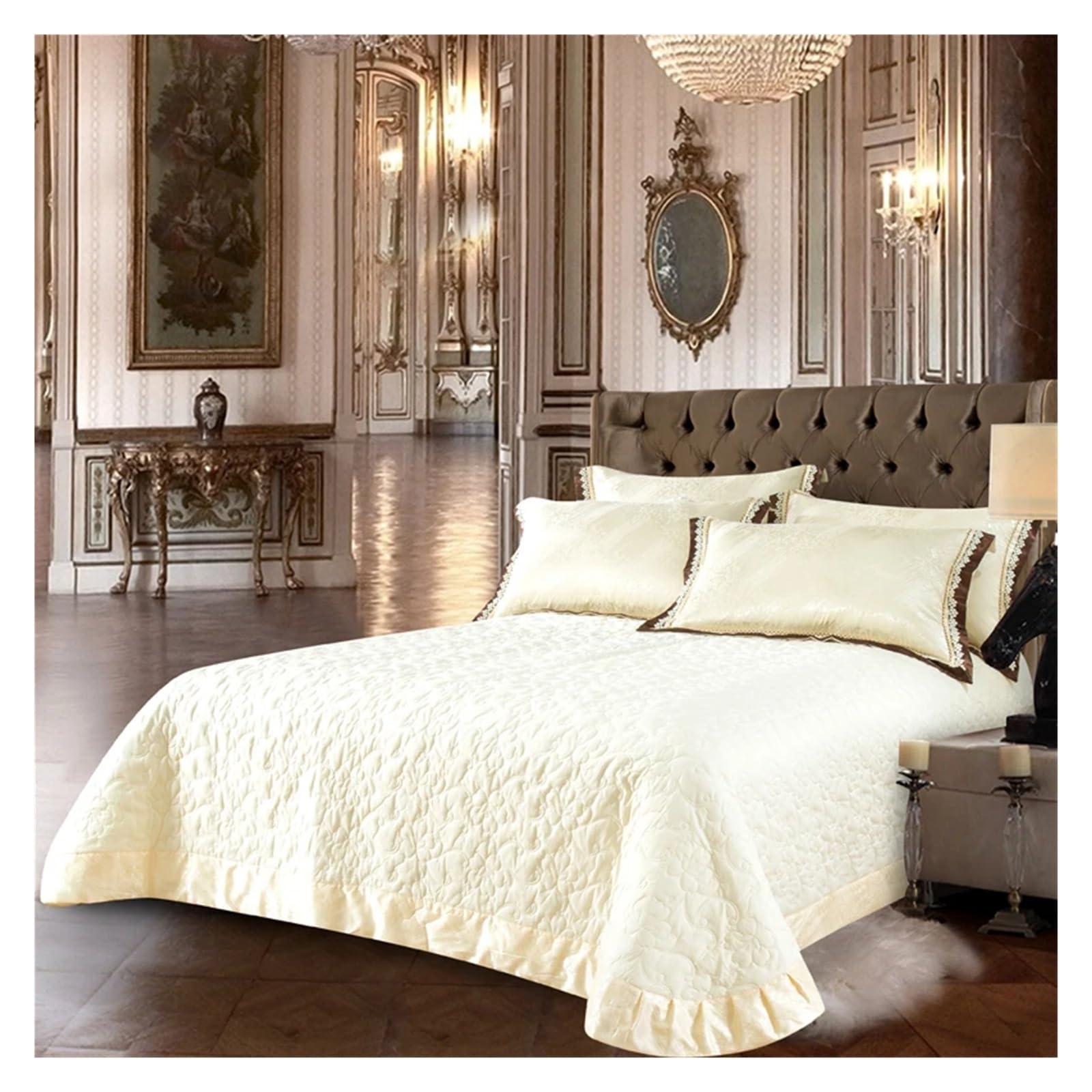 ADovz ADovz Luxury Jacquard Bedding Set 4pcs Duvet Cover Sets Cotton Bedspread Bed Linen Flat Bed Sheet Set Pillowcase Home Textile,Bed Sheets