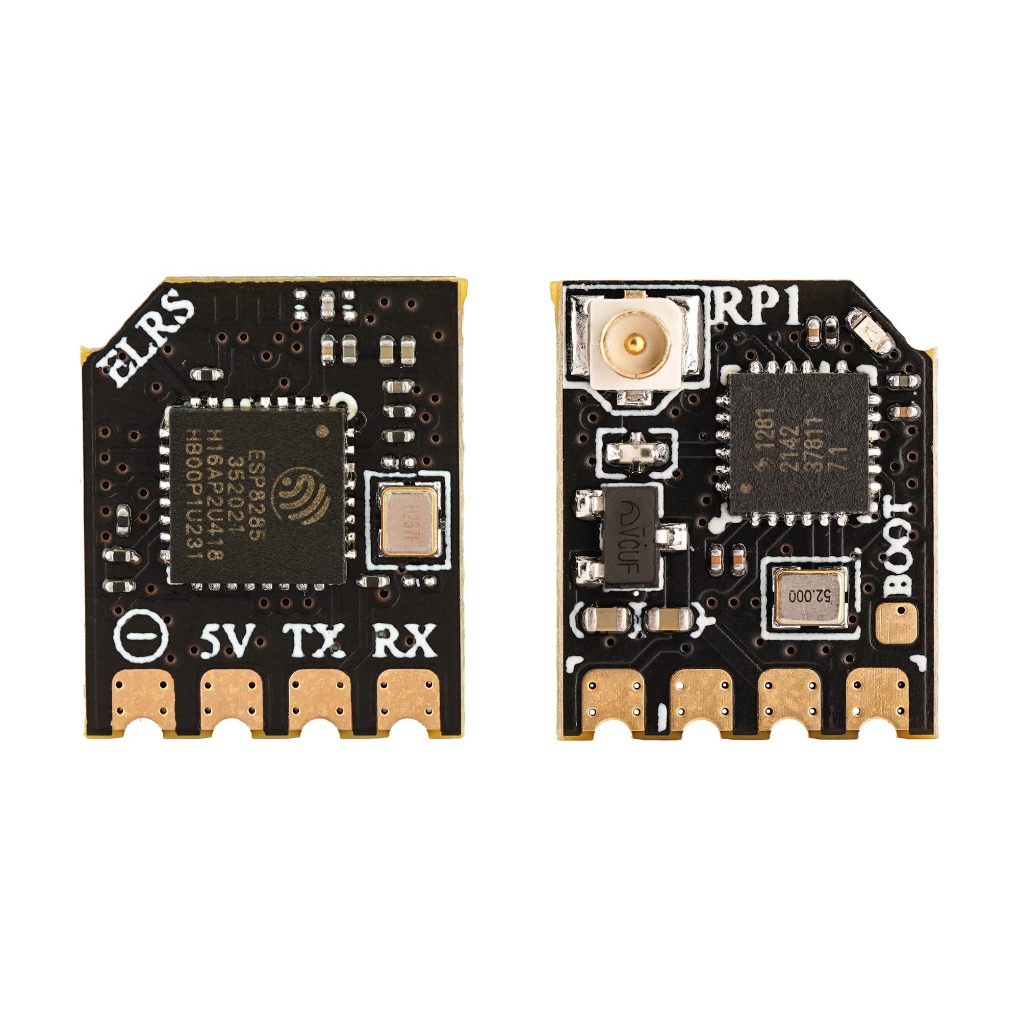 SPEEDY BEE RadioMaster RP1 ELRS FPV Receiver - 2.4ghz ExpressLRS Nano Receiver Drone RX Module with 65mm UFL T Antenna for FPV Drone Tiny Whoop Fixed-wing RC Plane by Speedybee