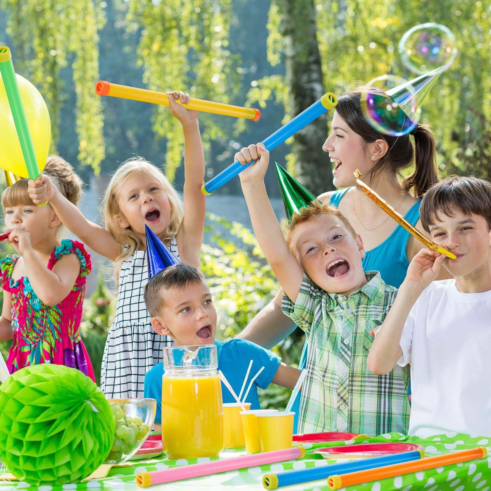 Chivao Chivao 10 Pack Groan Tube Noise Maker Stick Novelty Toy Tube Multi Color Funny Sound Tube Party Favors Christmas Operation for Child, 5 Colors