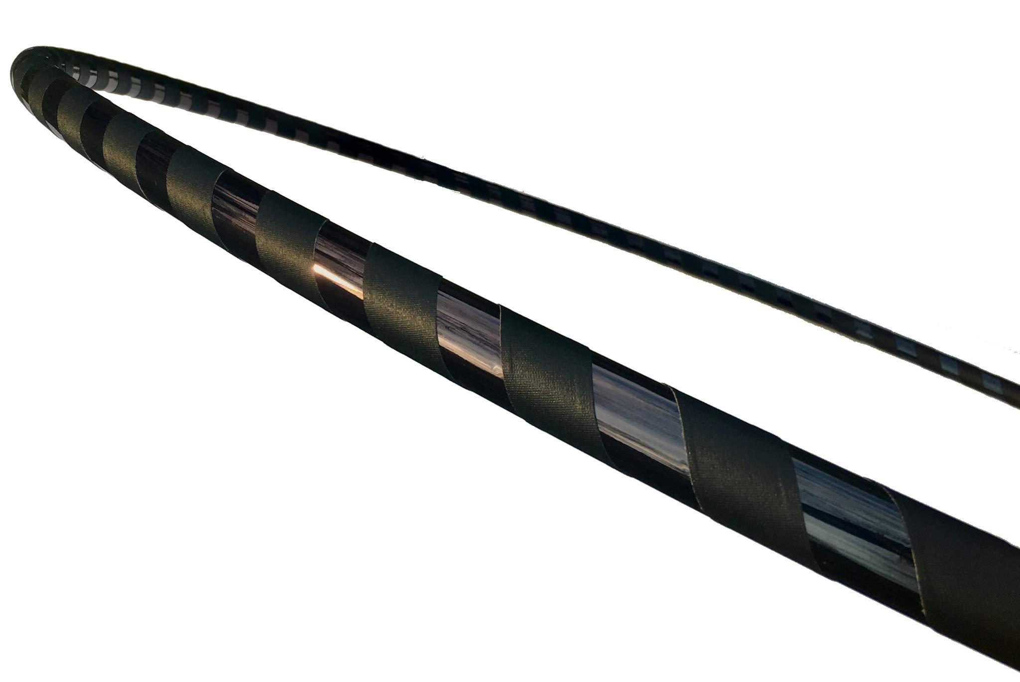 SpinMajik 40\" Black Beginner Exercise Hula Hoop for Fitness and Fun | Made for Adults | Weighs 1 Pound