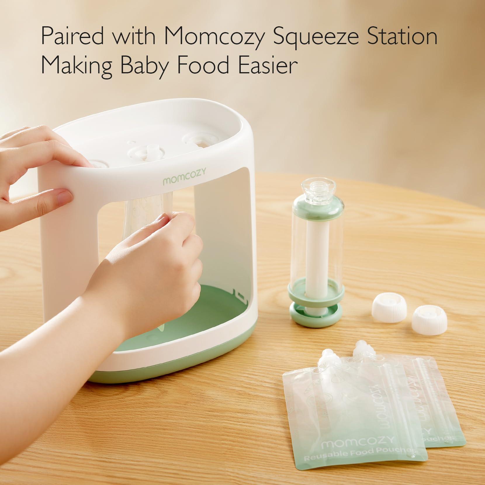 Momcozy Momcozy Reusable Baby Food Pouches for Toddlers,BPA Free Plastic,Food Safe,Freezer Safe,Refillable for Applesauce Yogurt & Puree Squeeze Pouch,10 Packs,5oz