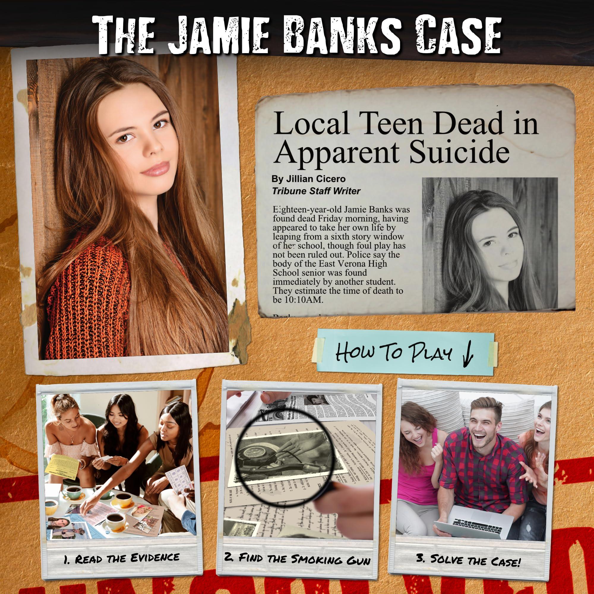 Unsolved Case Files Unsolved Case Files | Banks, Jamie - Cold Case Murder Mystery Game | Can You Solve The Crime?
