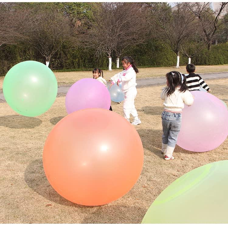 OPENDGO 47\'\' Giant Bubble Ball for Kids Adults Inflatable Fun Ball Water Injection Bubble Ball Balloons Beach Garden Ball Soft Rubber Ball for Outdoor Indoor Party